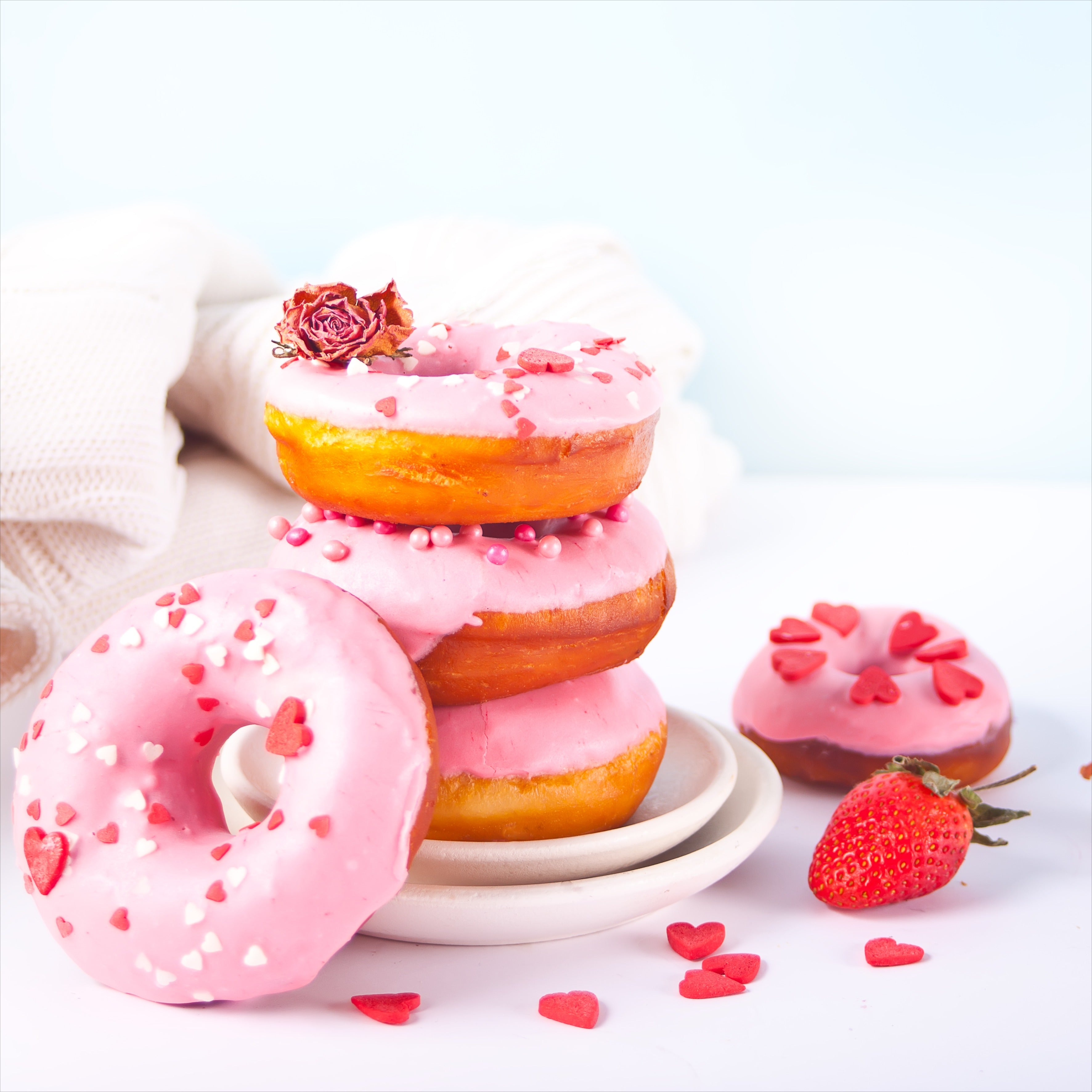 Strawberry Glazed Donut
&ndash; Micro Ingredients