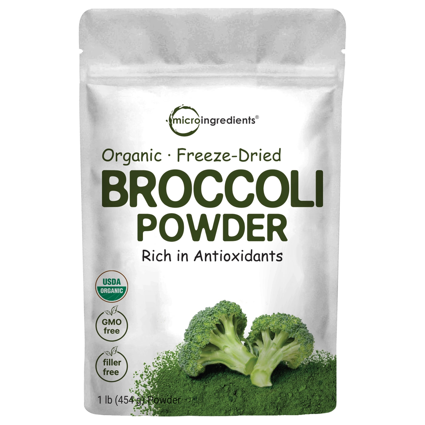 Organic Broccoli Powder, 1 Pound front