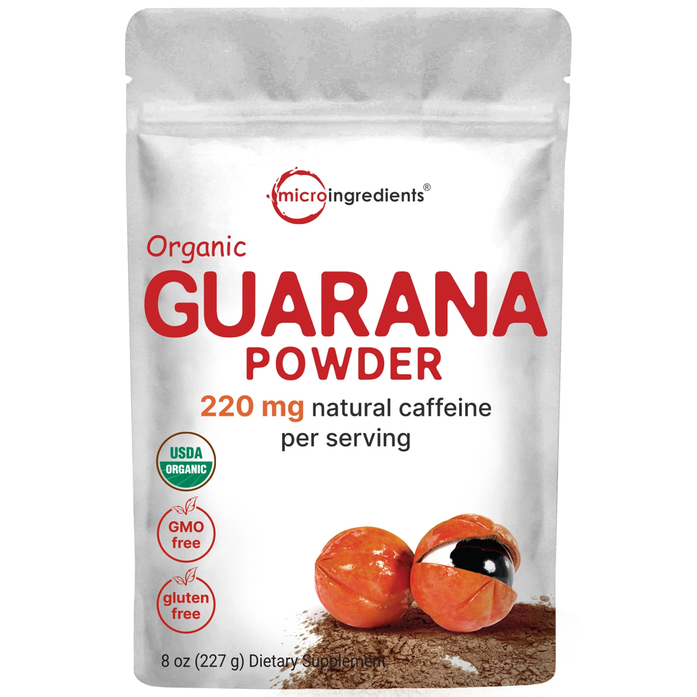 Organic Guarana Drink Mix Powder Front