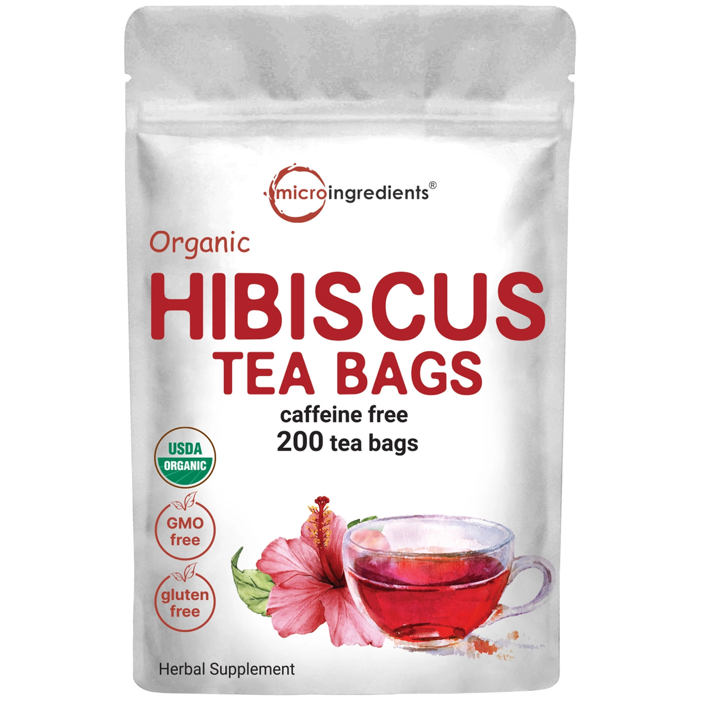 Organic Hibiscus Tea Front