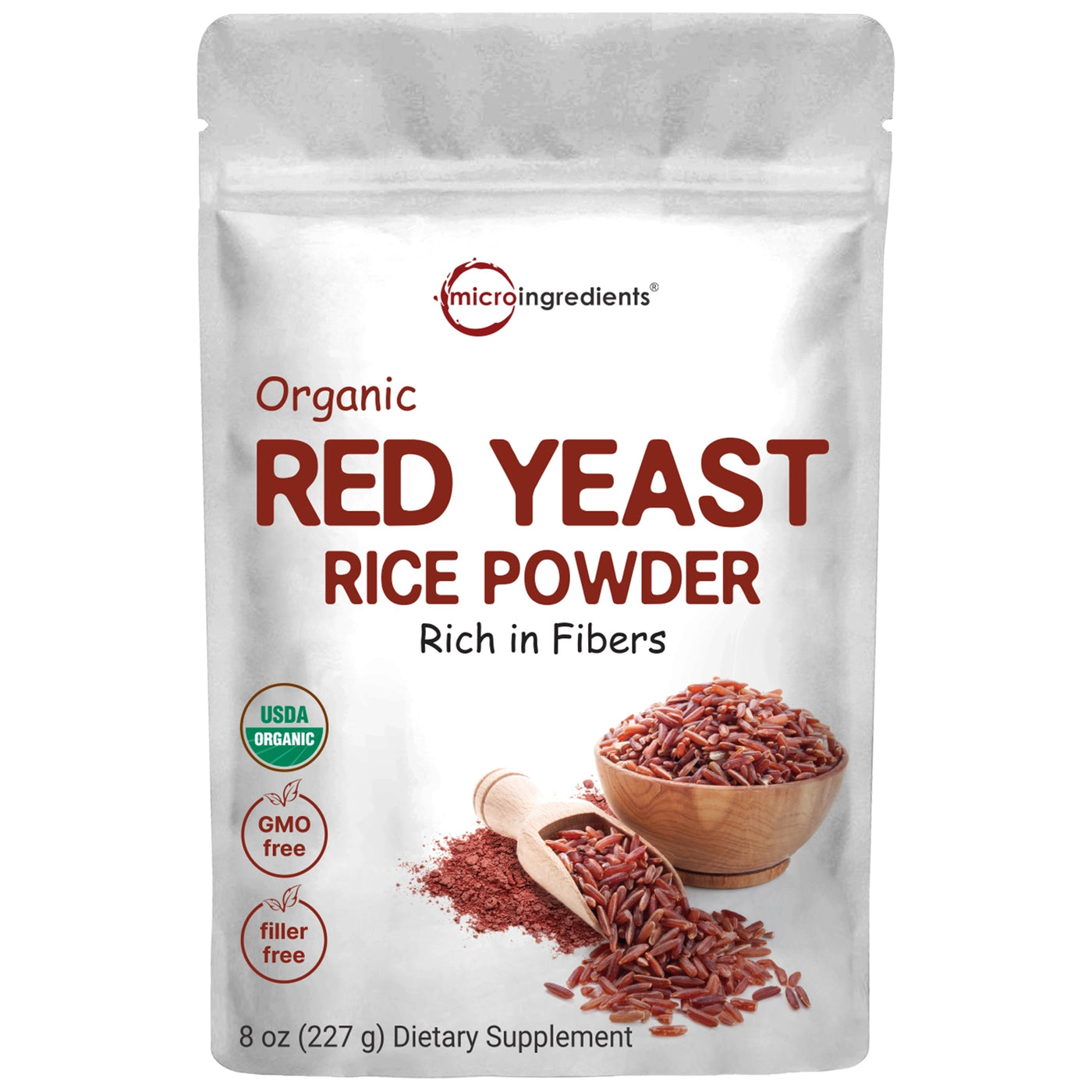 Organic Red yeast Powder Front