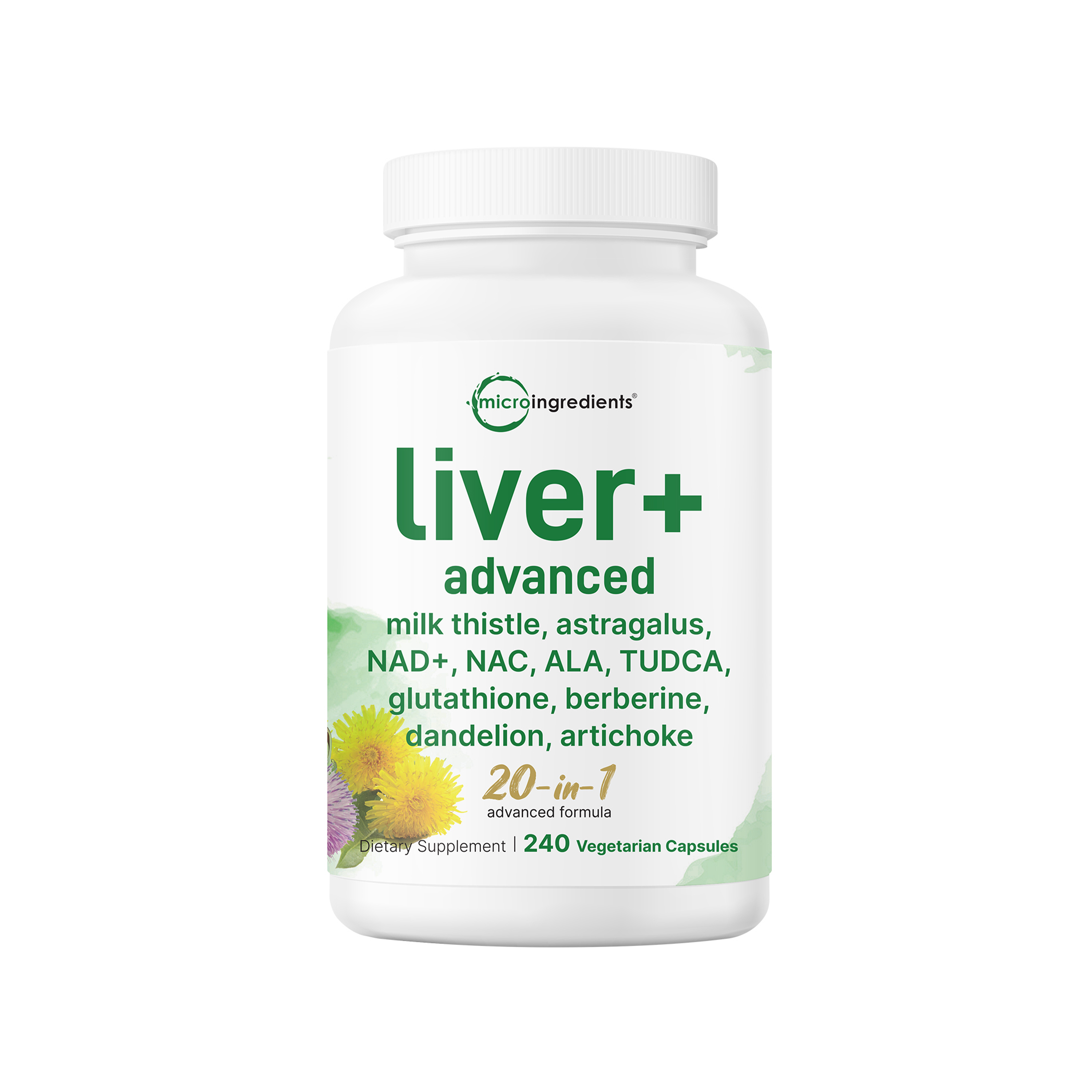 Micro Ingredients Liver Advanced+, 240 Veggie Capsules, 20-in-1 Advanc Micro Ingredients Liver Advanced+, 240 Veggie Capsules, 20-in-1 Advanc