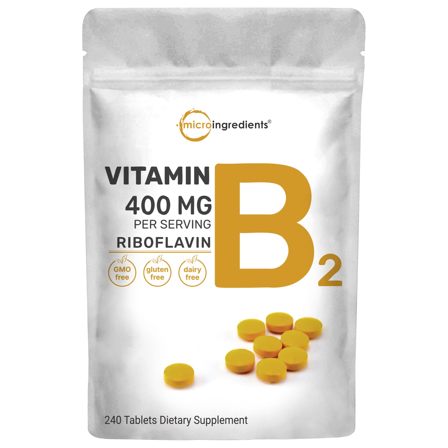 Riboflavin 400 mg (Vitamin B2) Tablets for Enhanced Energy and Wellness