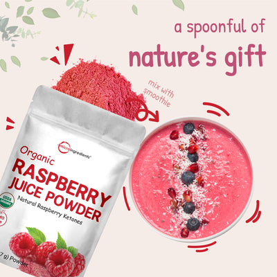 Organic Raspberry Juice Powder Nature's Gift