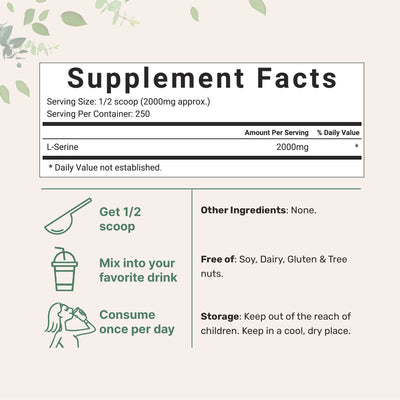 L-Serine Powder Supplement facts