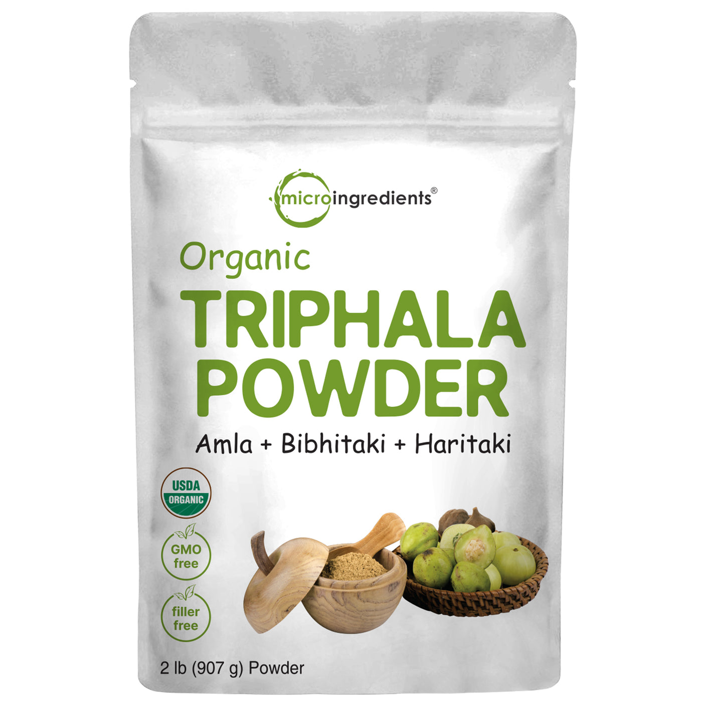 Organic Triphala Powder, 2 lb