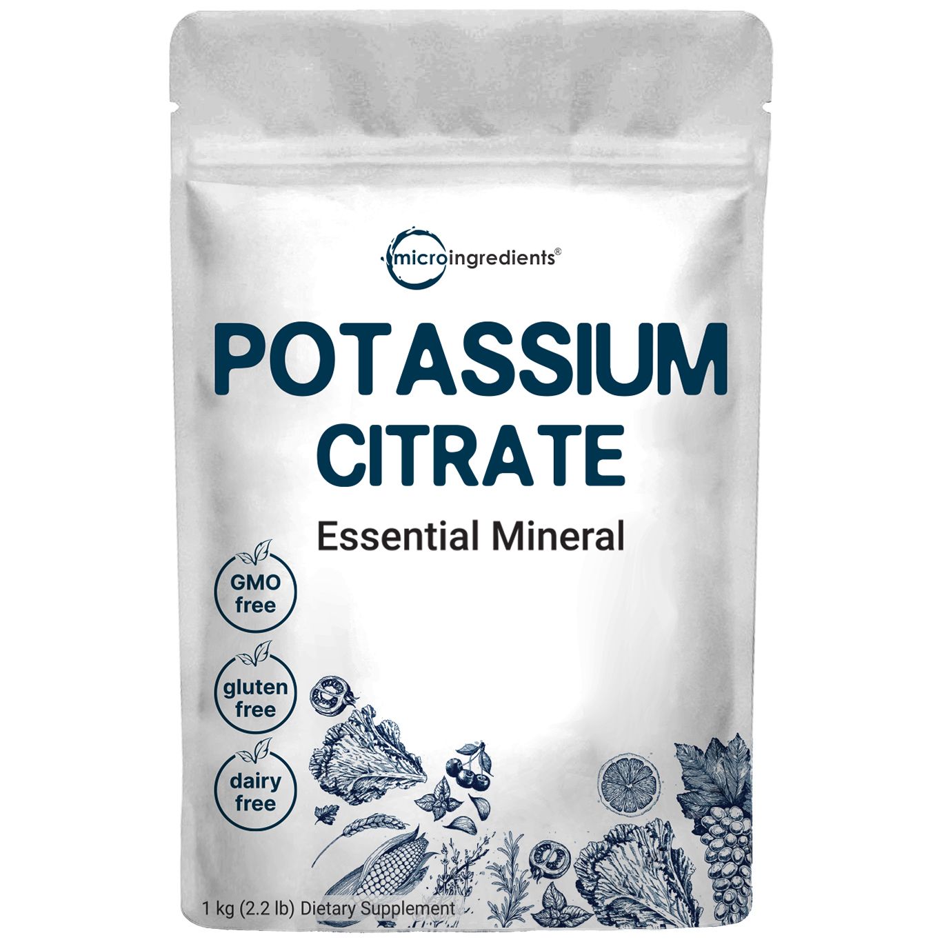 Potassium Citrate Powder Premium Potassium Powder Supplement Micro