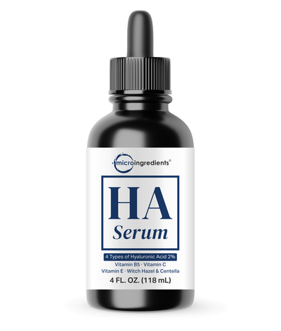 Micro Ingredients HA Serum with Vitamin B5, C, E, Witch Hazel, & Centella – 4 FL OZ