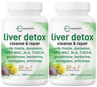 Liver Detox, 480 Veggie Capsules, 20-in-1 Advanced Complex