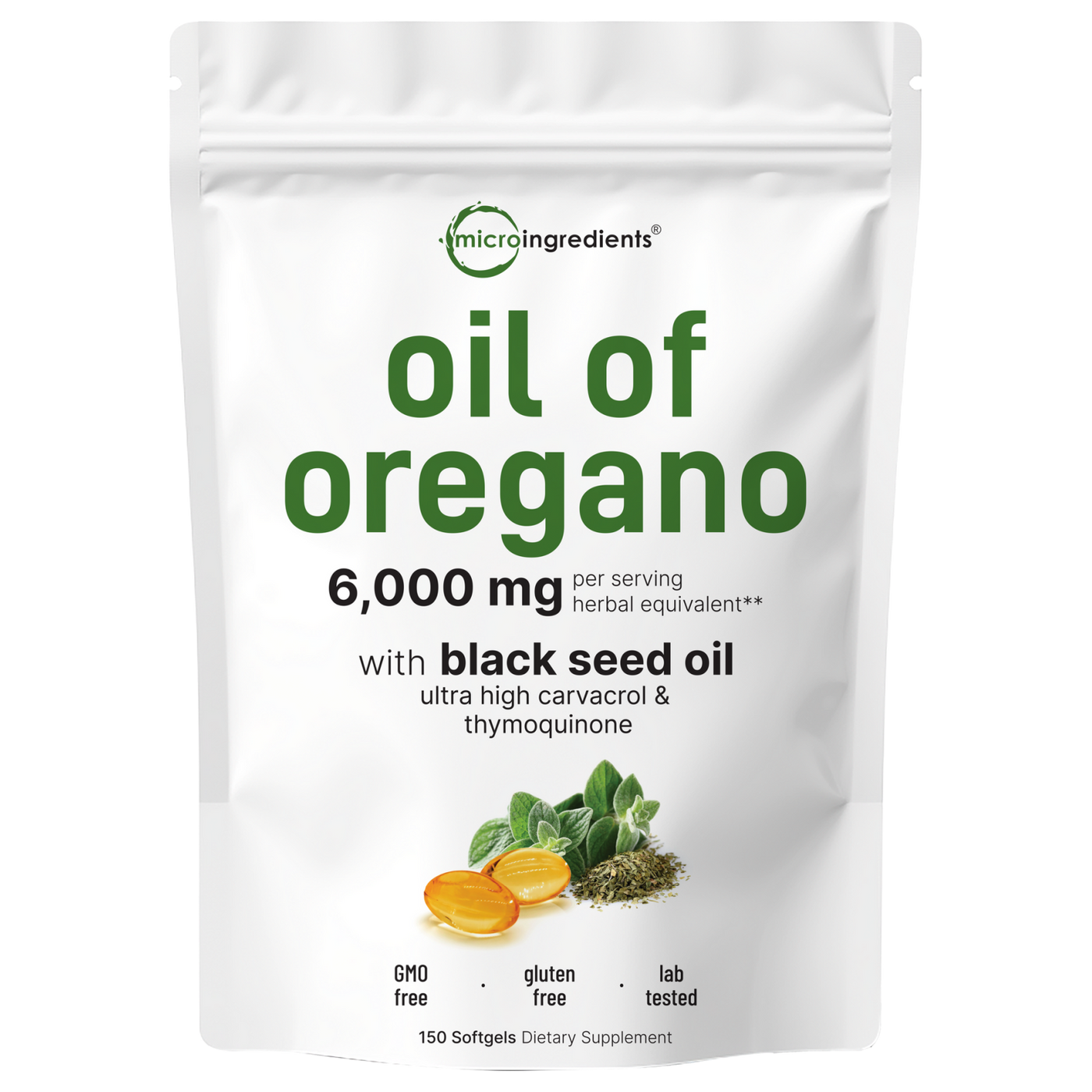Micro Ingredients Oregano Oil with Black Seed Oil