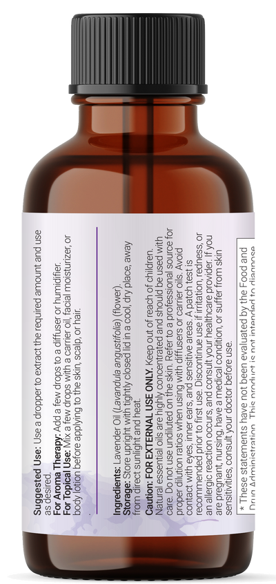 Micro Ingredients Pure Lavender Essential Oil 8 floz (237mL)