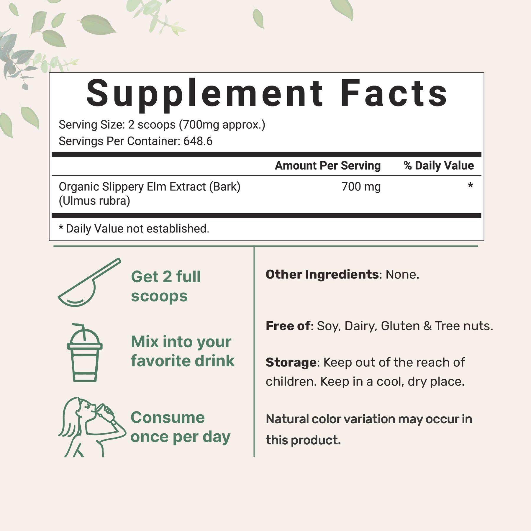 BioComplete™ Slippery Elm Bark Powder