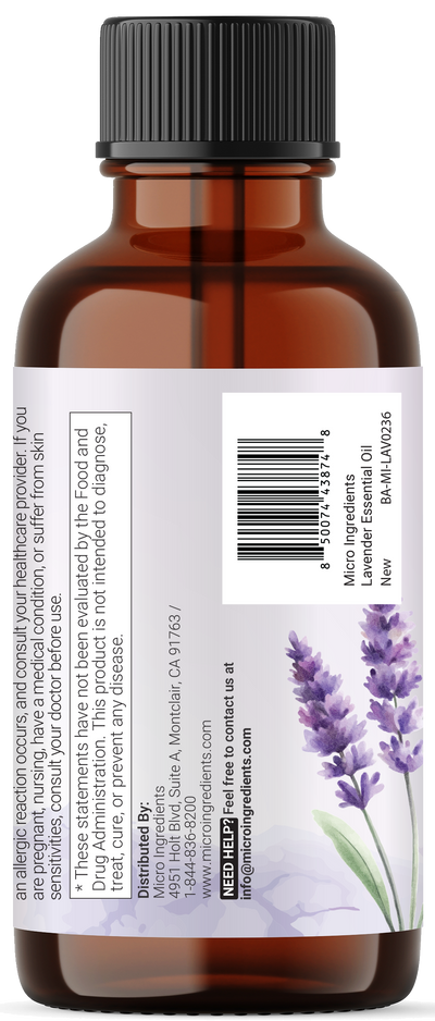 Micro Ingredients Pure Lavender Essential Oil 8 floz (237mL)