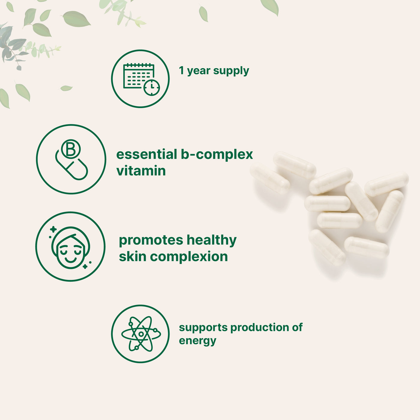 Pantothenic Acid Vitamin B5 Capsules