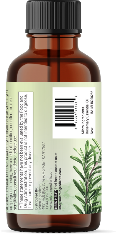 Micro Ingredients Pure Rosemary Essential Oil 8 floz (237mL)
