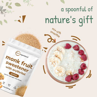 Micro Ingredients Golden Monk Fruit Sweetener with Erythritol