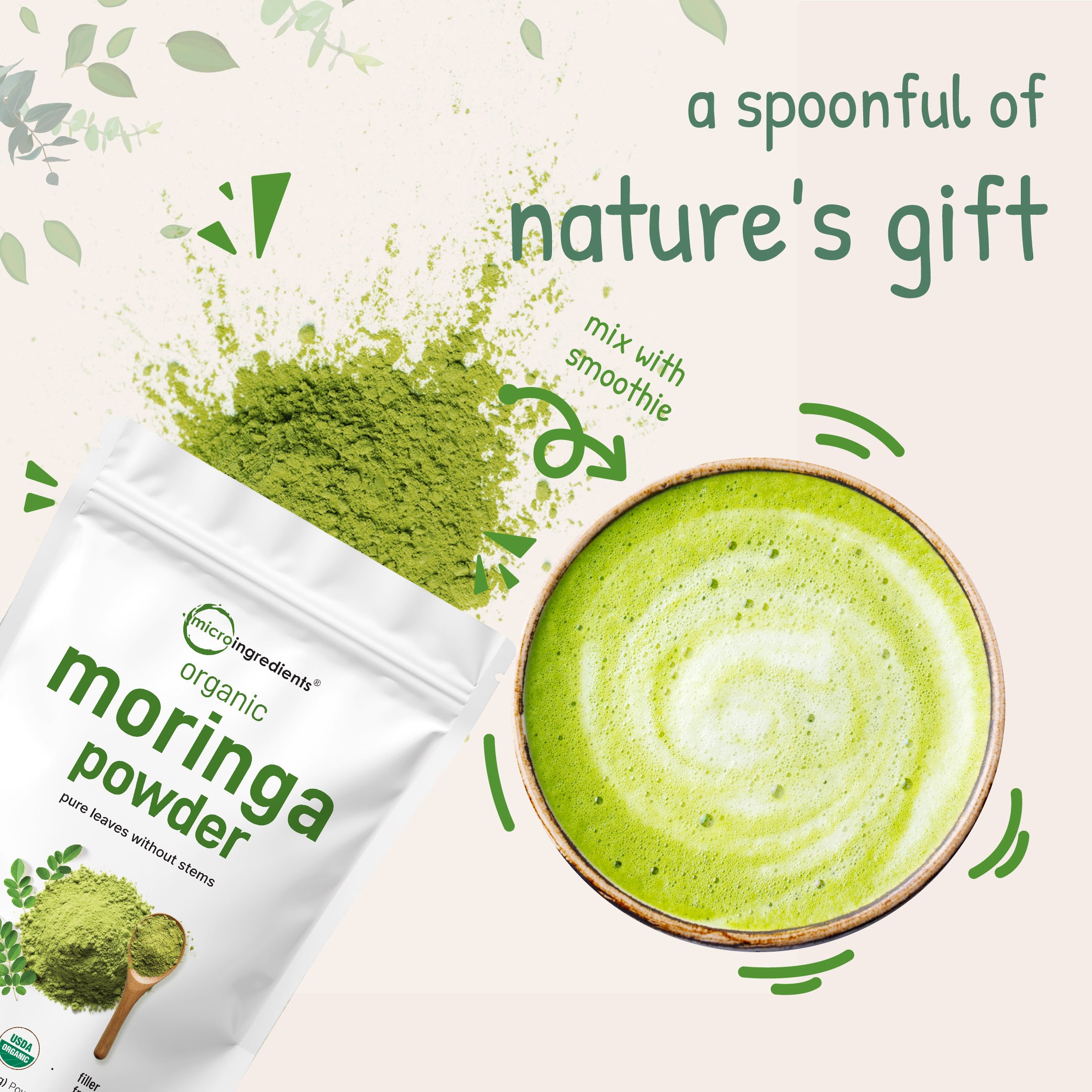 Premium Organic Moringa Powder - Best Moringa Powder – Micro