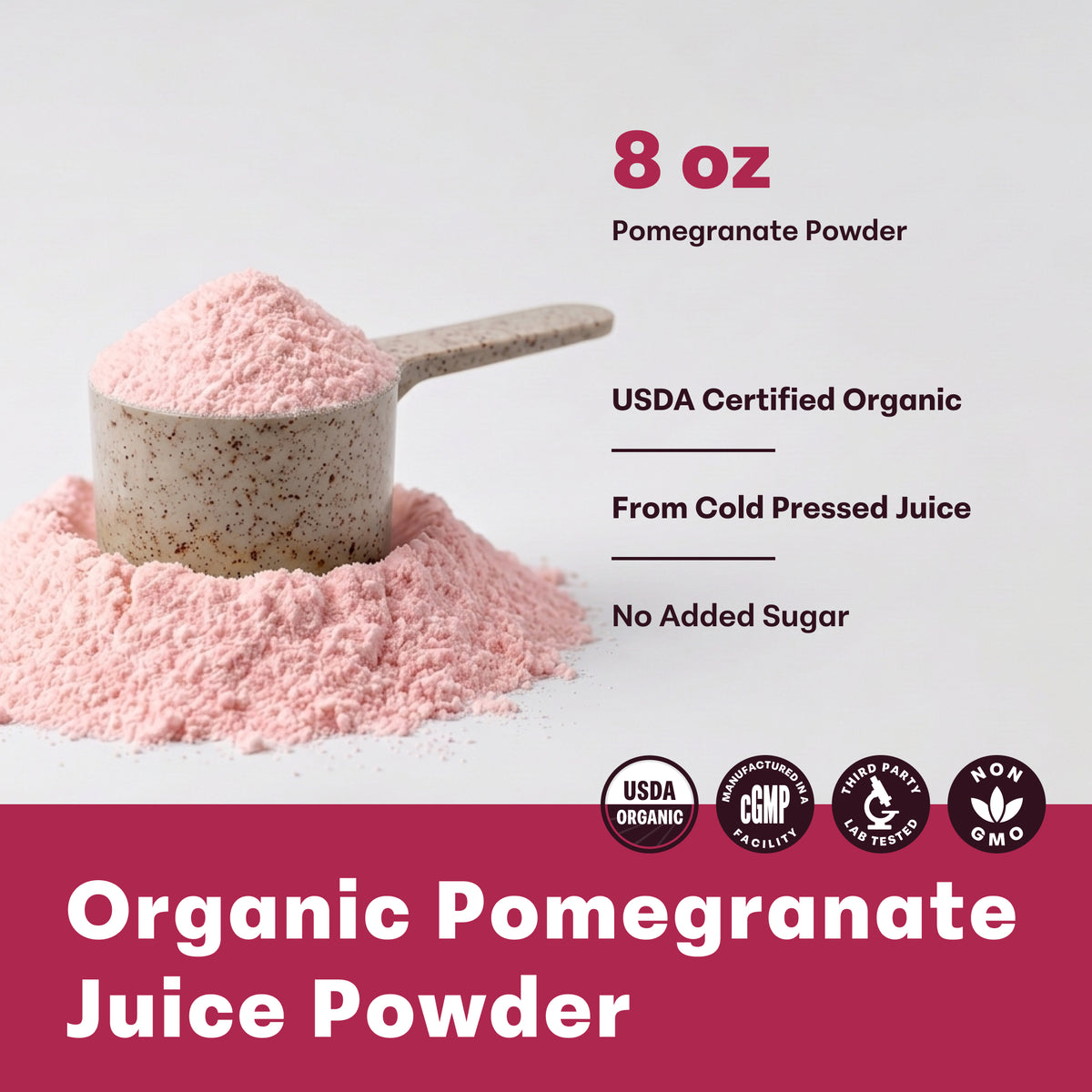 Micro Ingredients Organic Pomegranate Juice Powder, 8oz