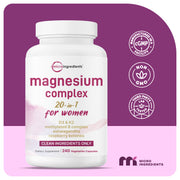 Micro Ingredients Magnesium Complex 20-in-1 for Women, 240 Vegetarian Capsules