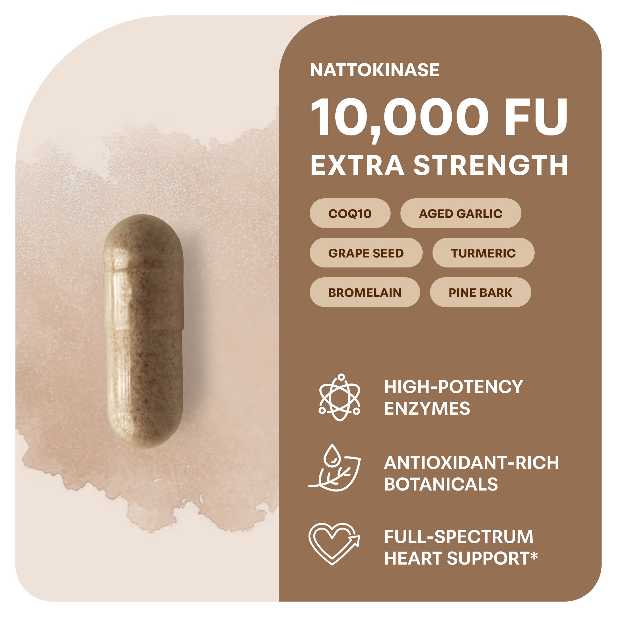 Micro Ingredients Nattokinase 10,000FU Complex, 240 Vegetarian Capsules
