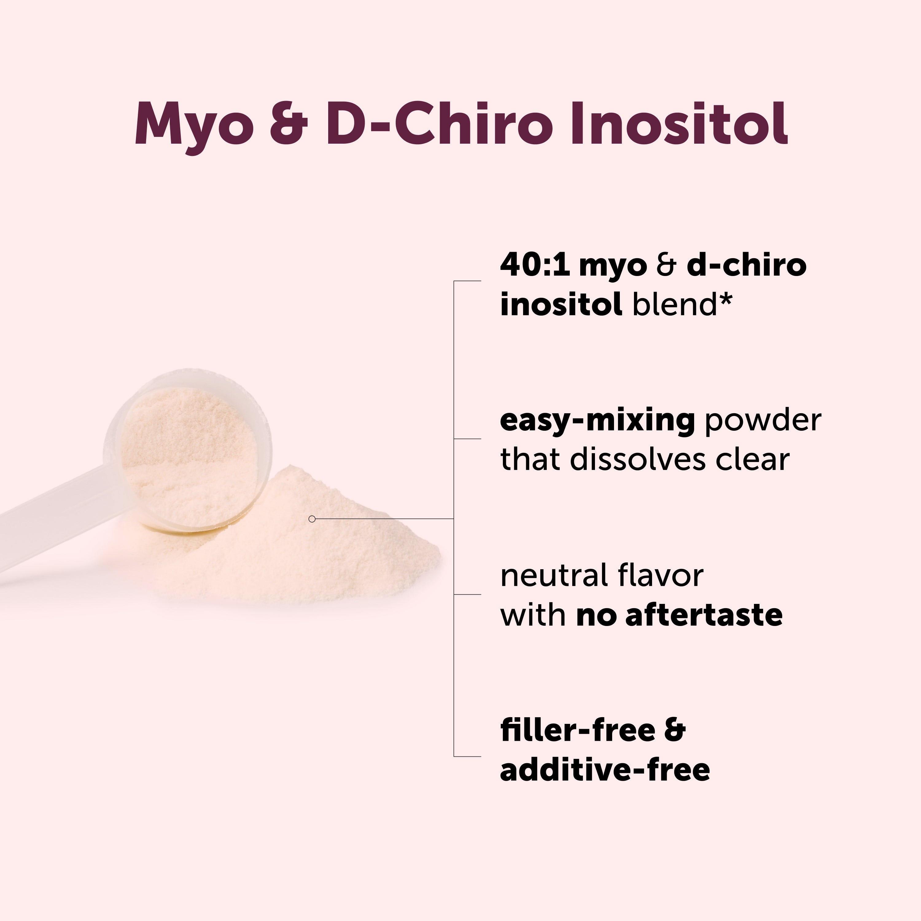 Micro Ingredients Myo & D-Chiro Inositol Powder, Hormonal Balance & Ovarian Support