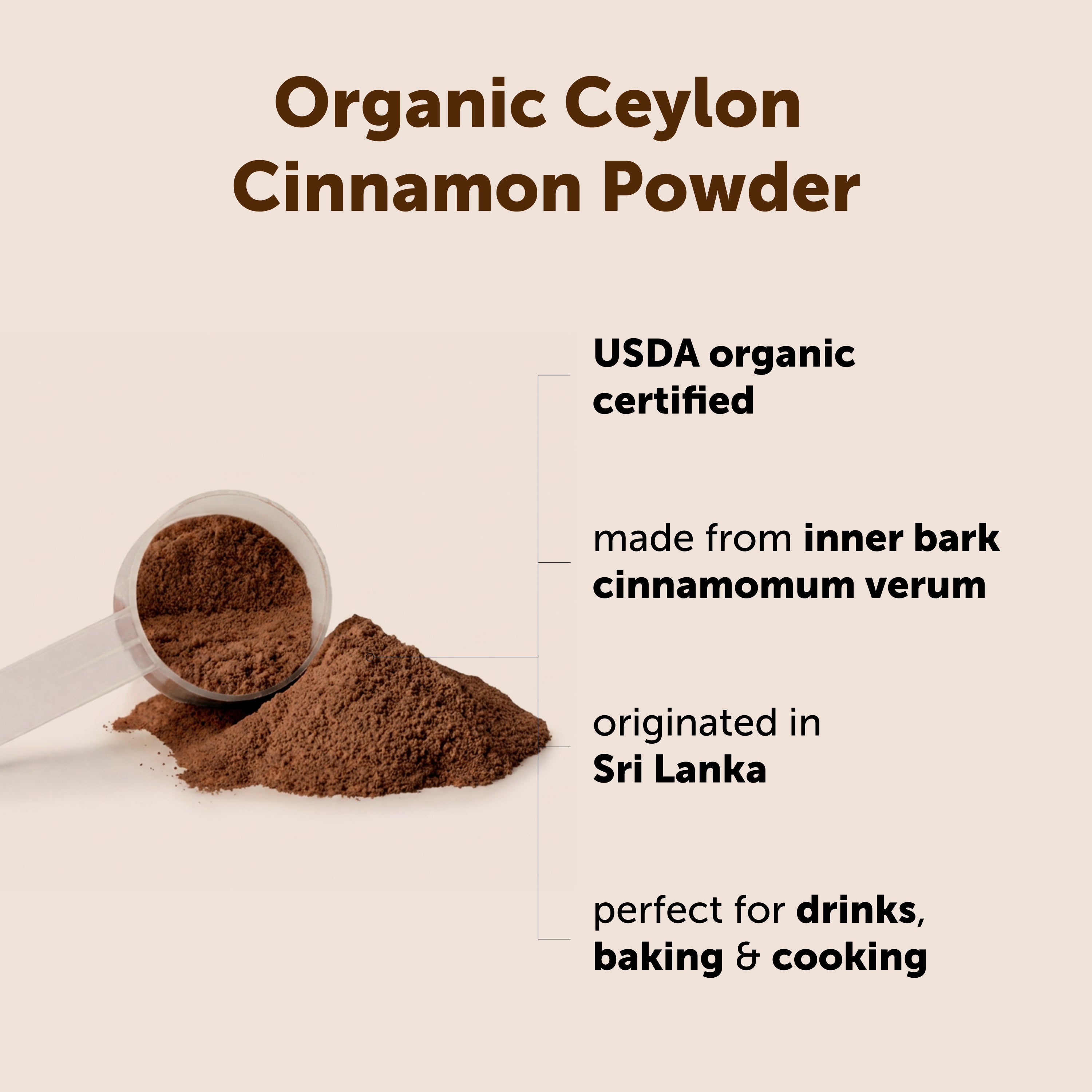 Micro Ingredients Organic Ceylon Cinnamon Powder
