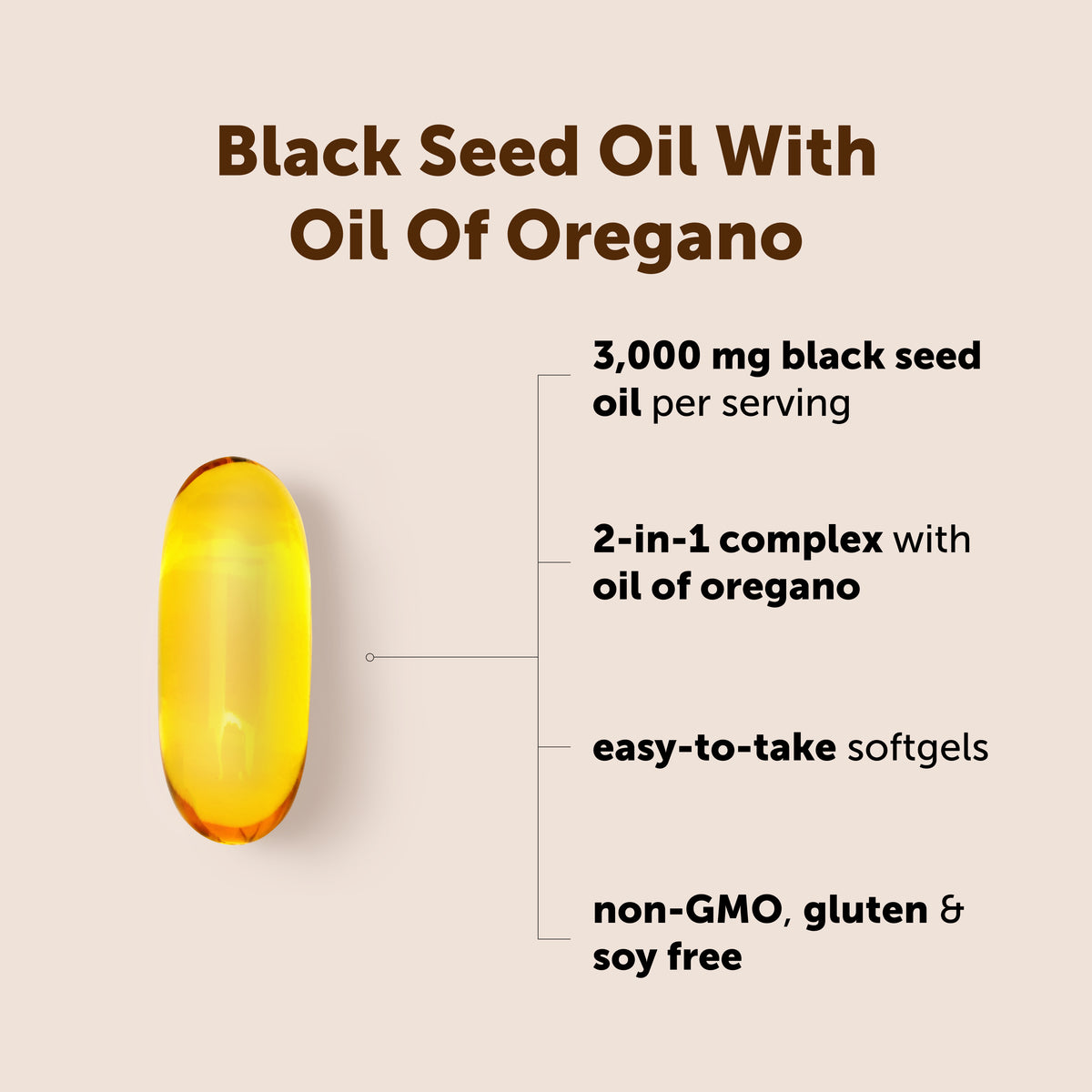 Micro Ingredients Black Seed Oil 3,000mg with Oil of Oregano, 240 Softgels