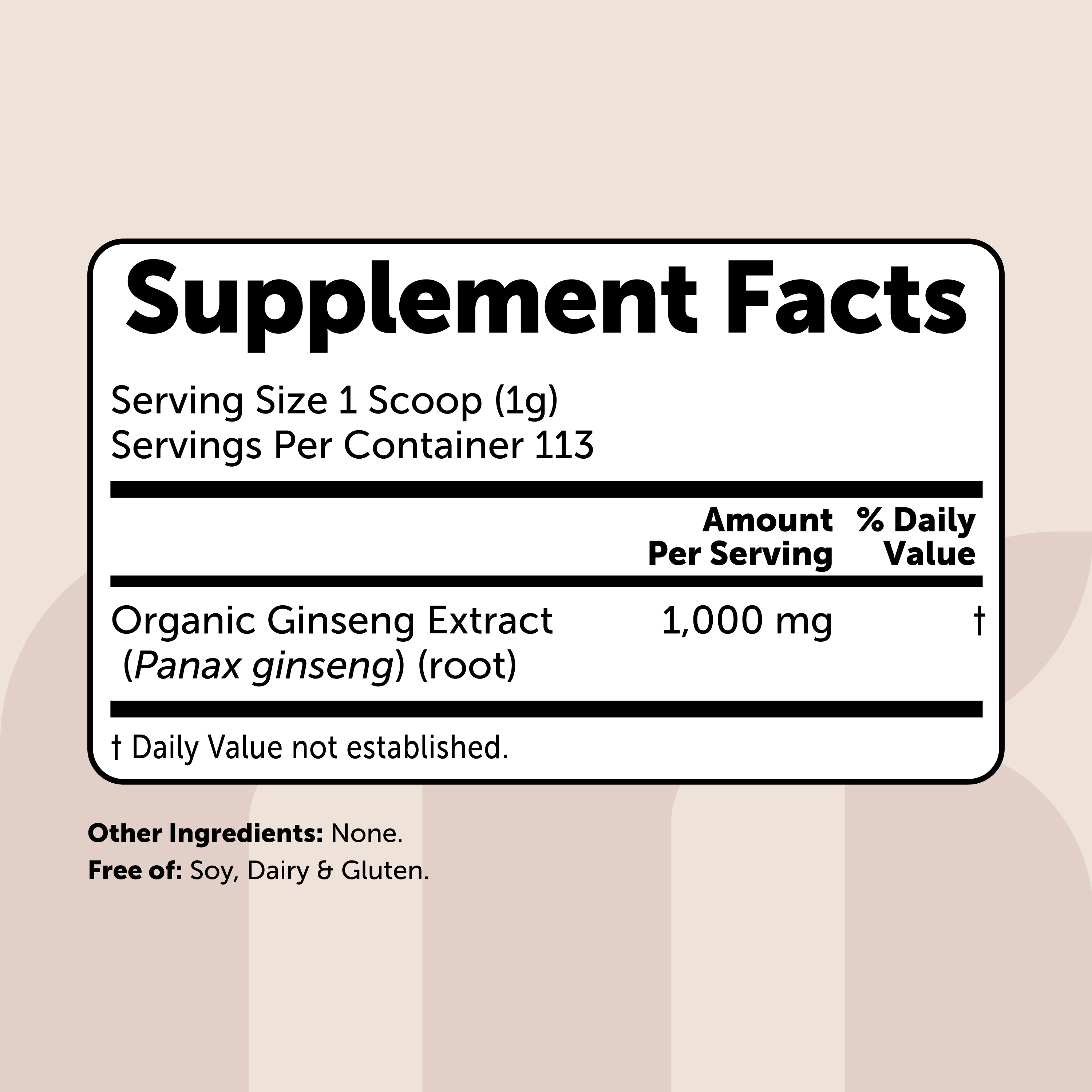Micro Ingredients Organic Panax Ginseng Extract Powder, 4oz