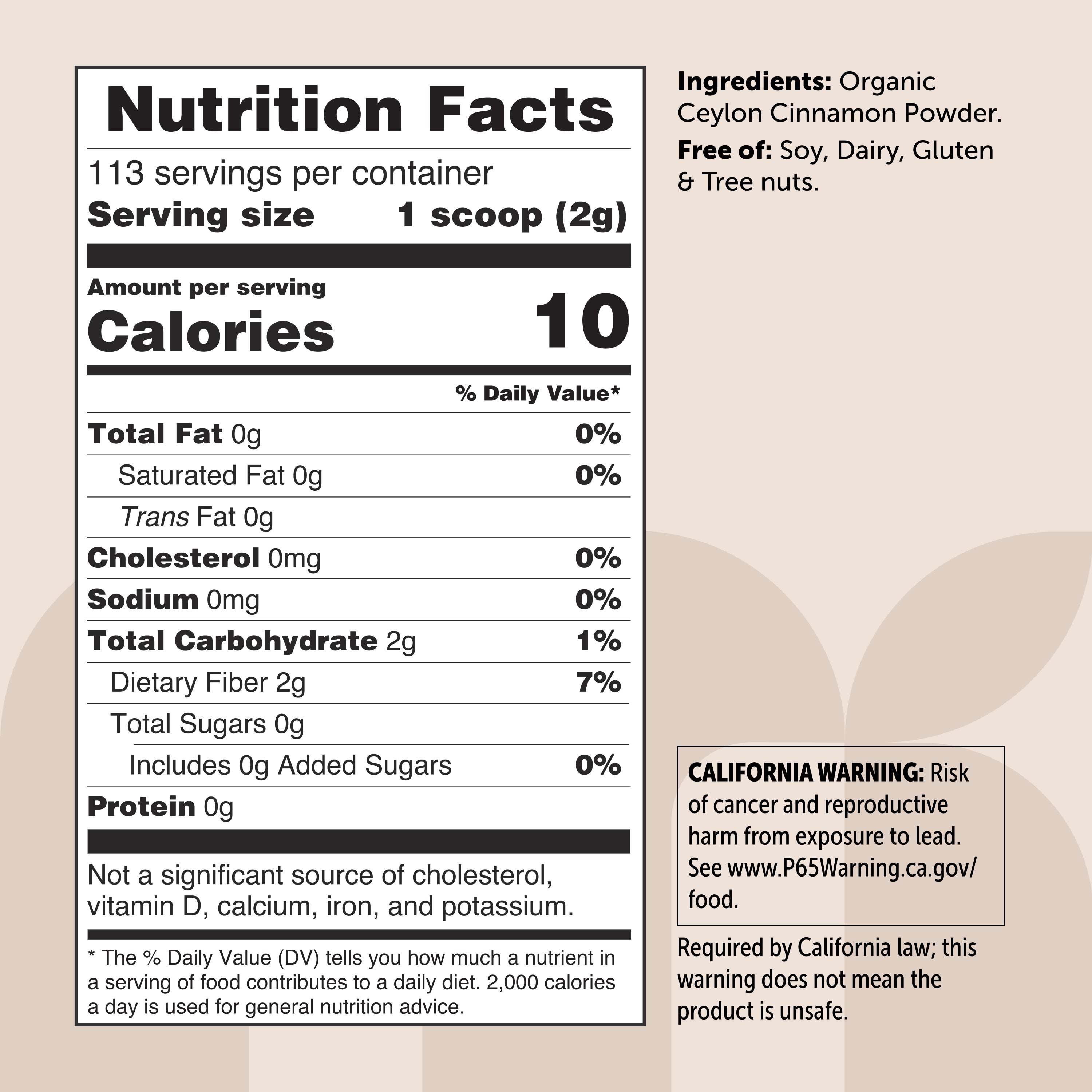 Micro Ingredients Organic Ceylon Cinnamon Powder