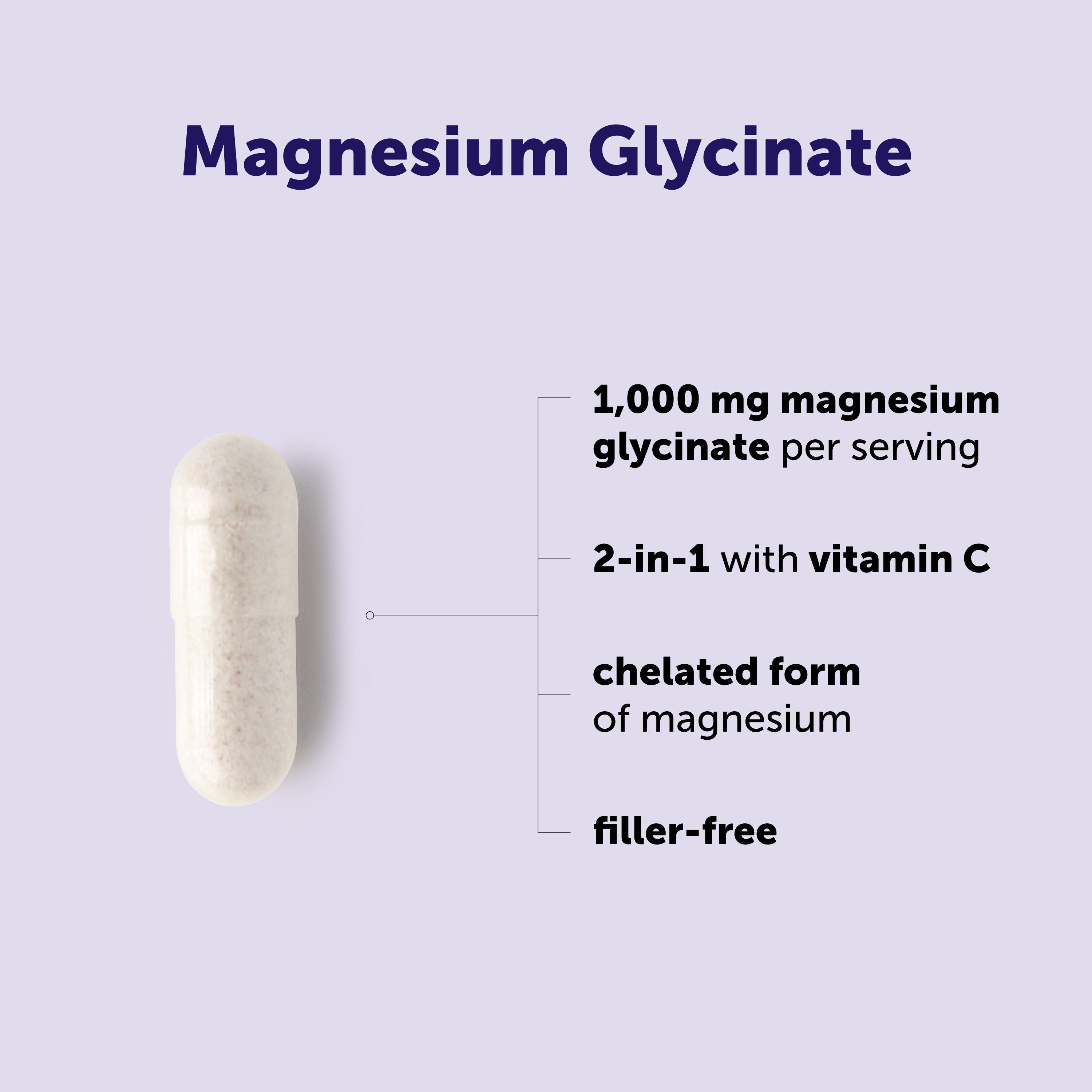 Micro Ingredients Magnesium Glycinate 1,000mg Per Serving, 150 Capsules