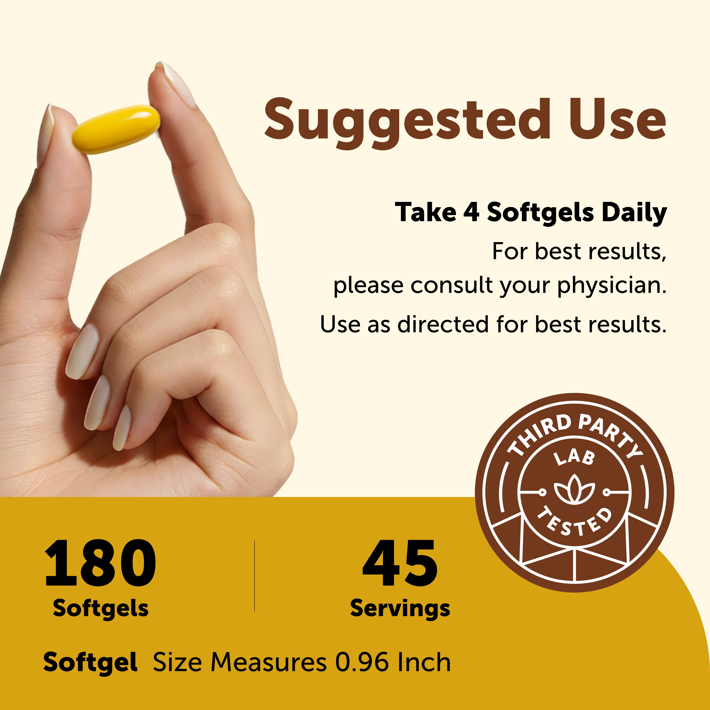 Micro Ingredients Berberine 1,500 mg with MCT Oil, 180 Softgels