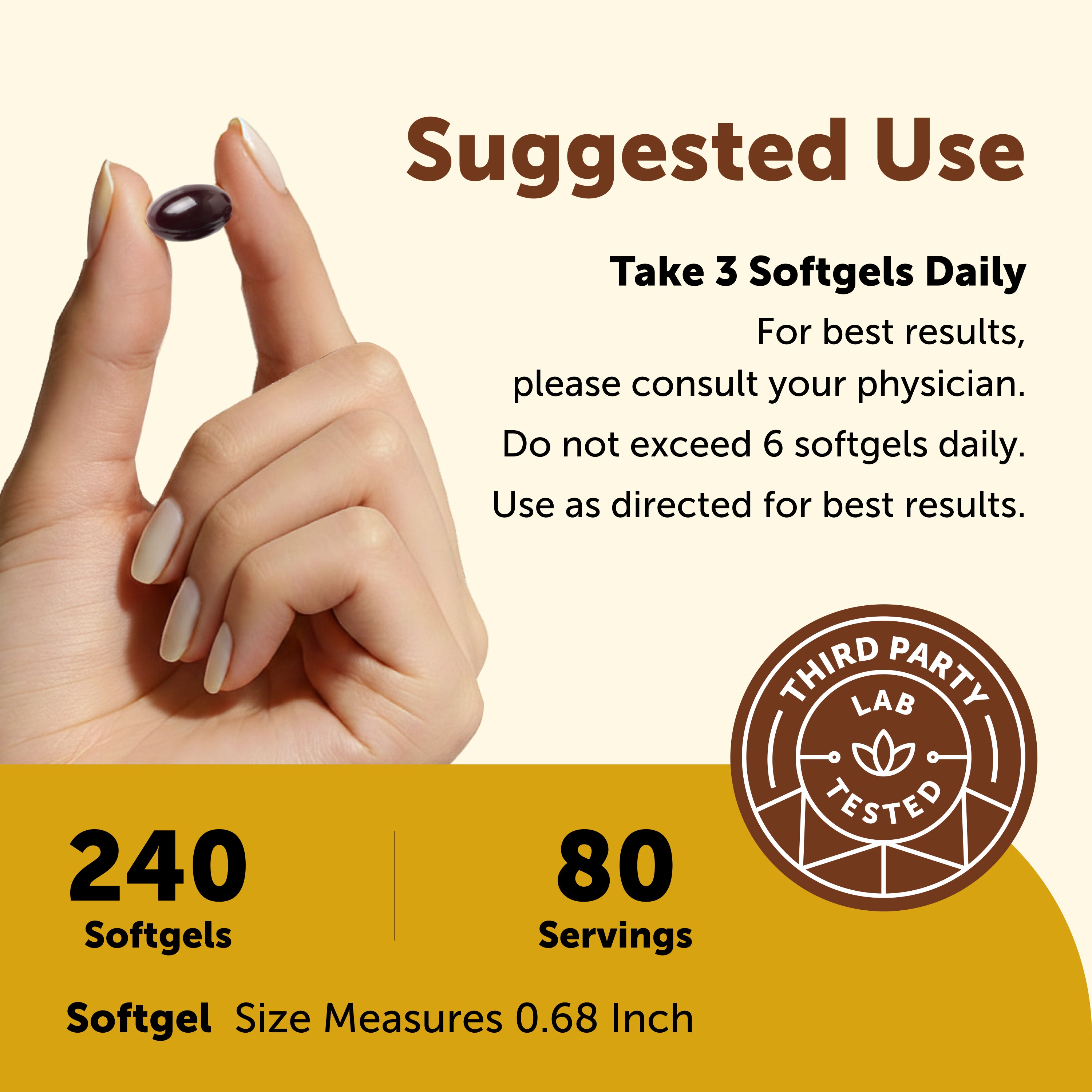 Micro Ingredients Caffeine 200mg + L-Theanine 200mg Complex with MCT Oil, 240 Softgels