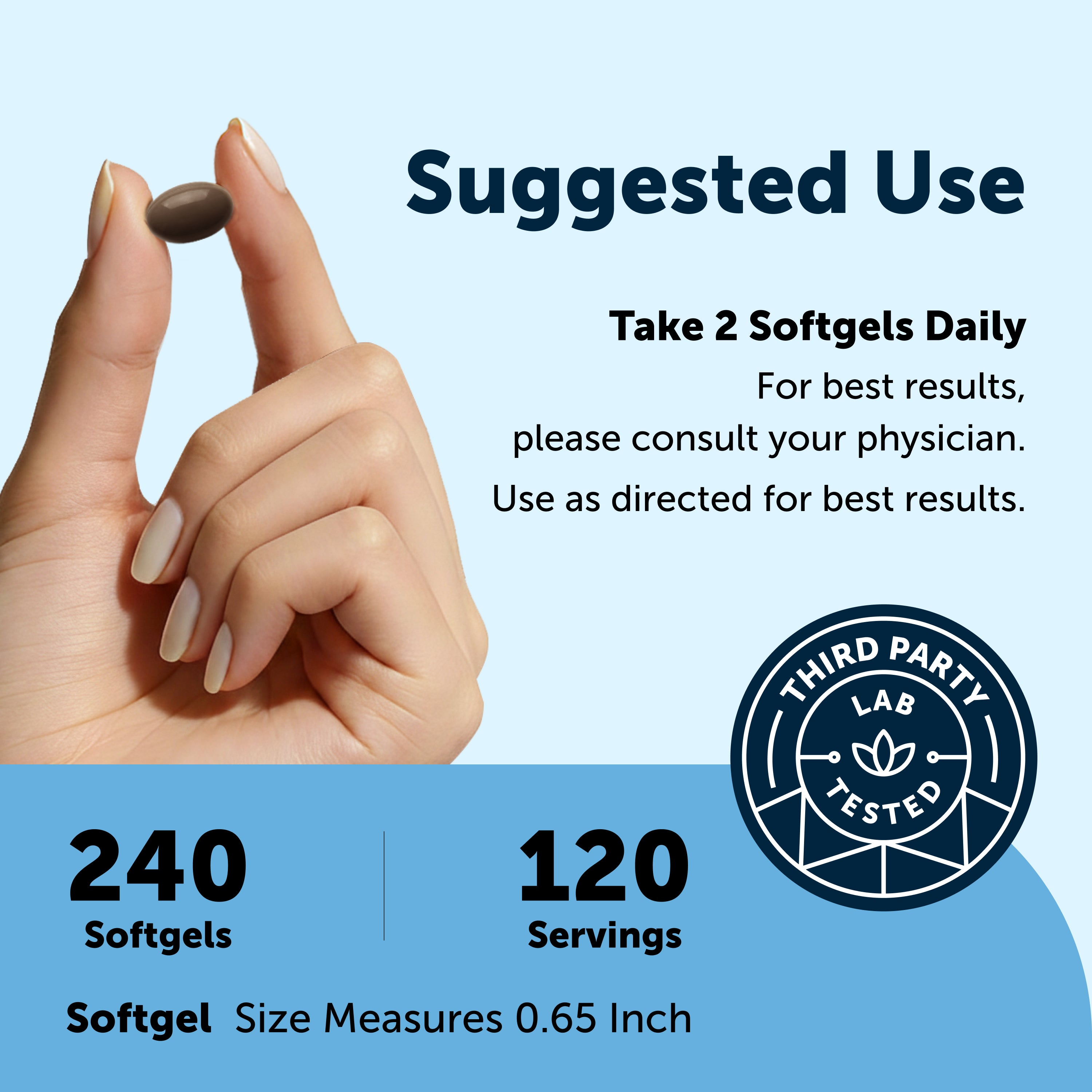 Micro Ingredients Tongkat Ali+ for Men with MCT Oil, 240 Softgels