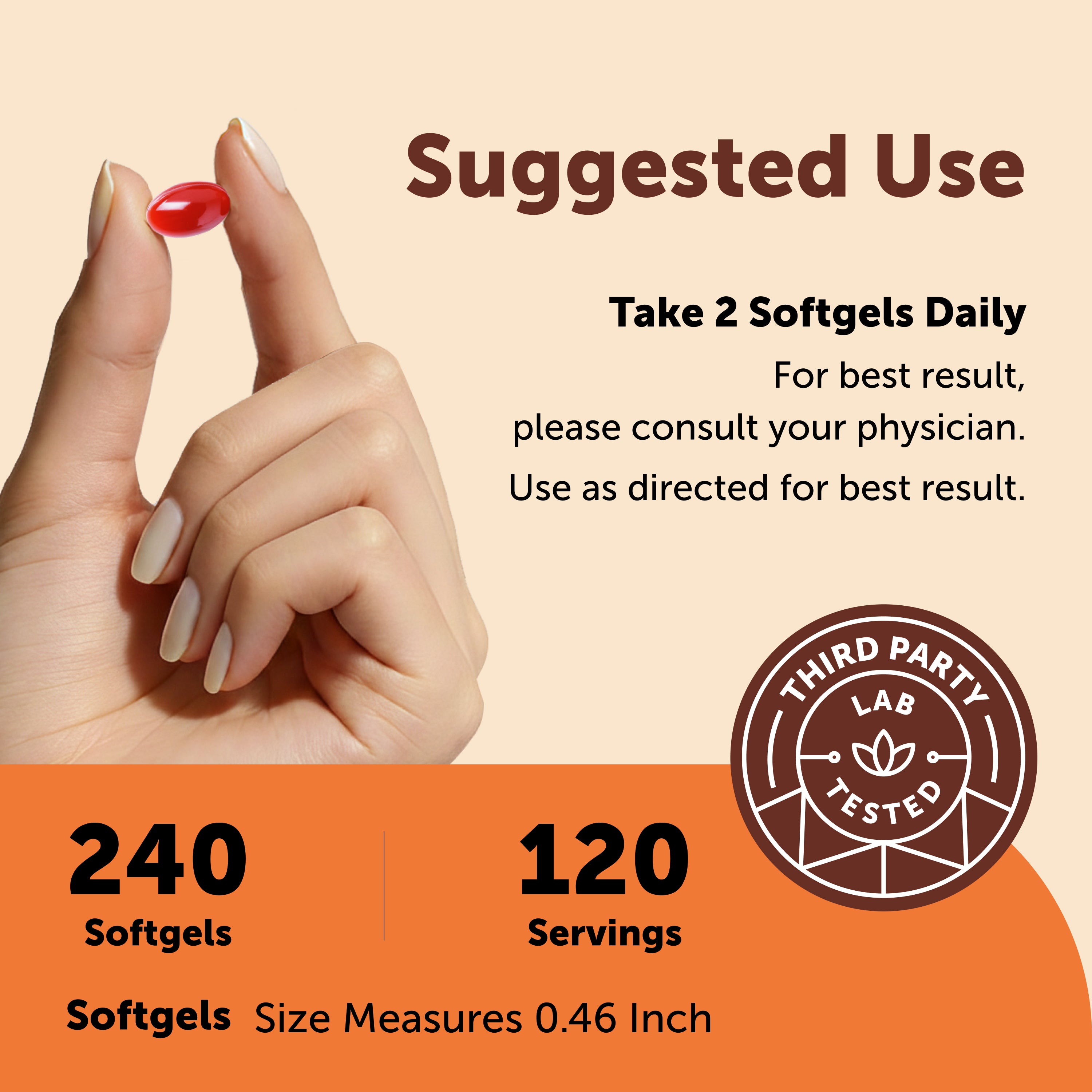 Micro Ingredients CoQ10 240 Softgels with Coconut MCT Oil