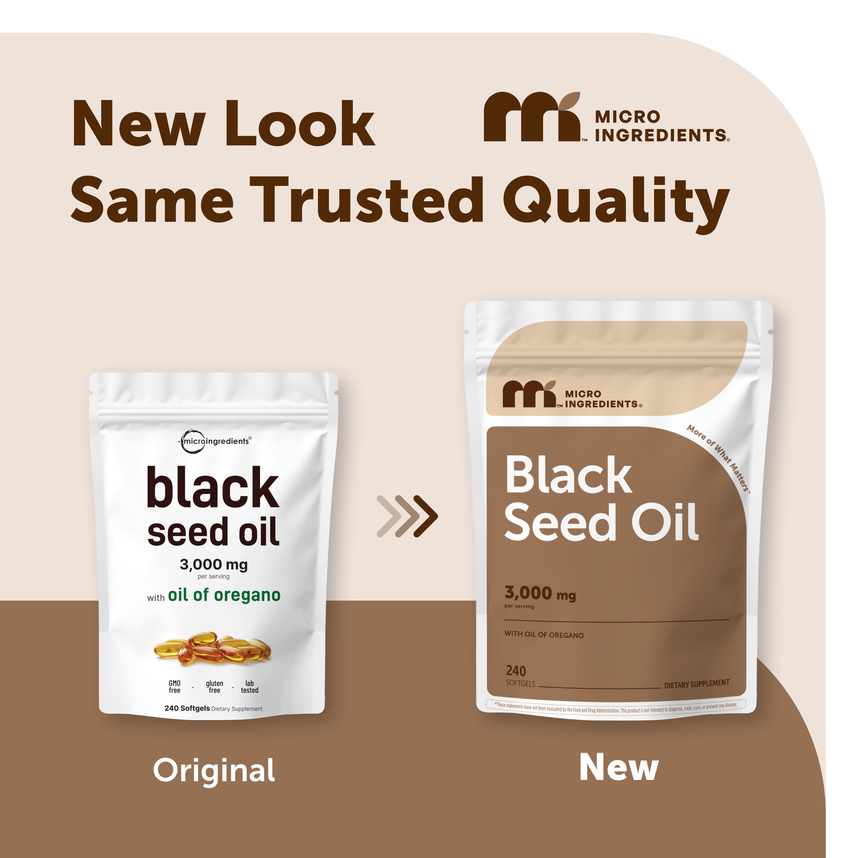 Micro Ingredients Black Seed Oil 3,000mg with Oil of Oregano, 240 Softgels