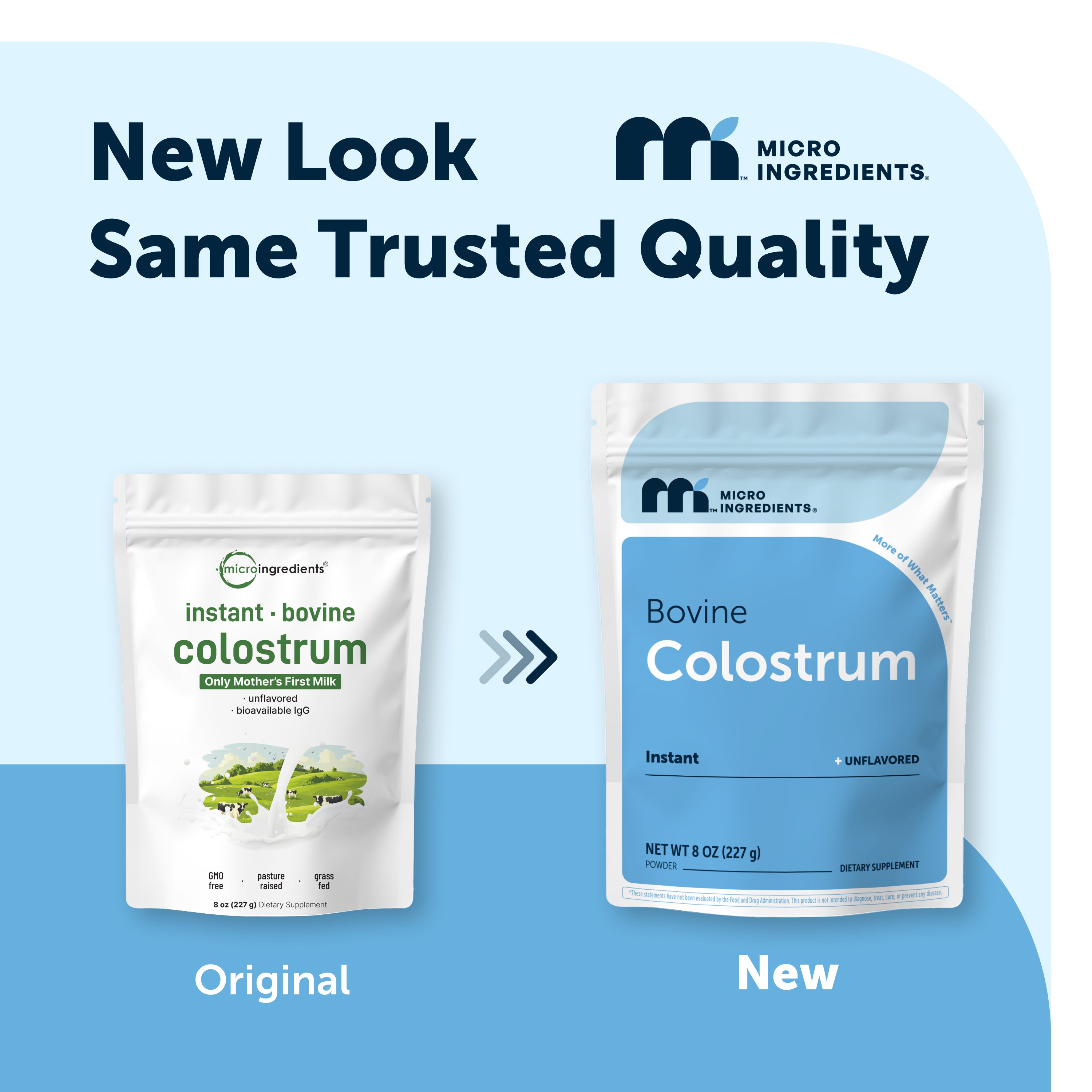 Micro Ingredients Instant Bovine Colostrum Powder, 8oz