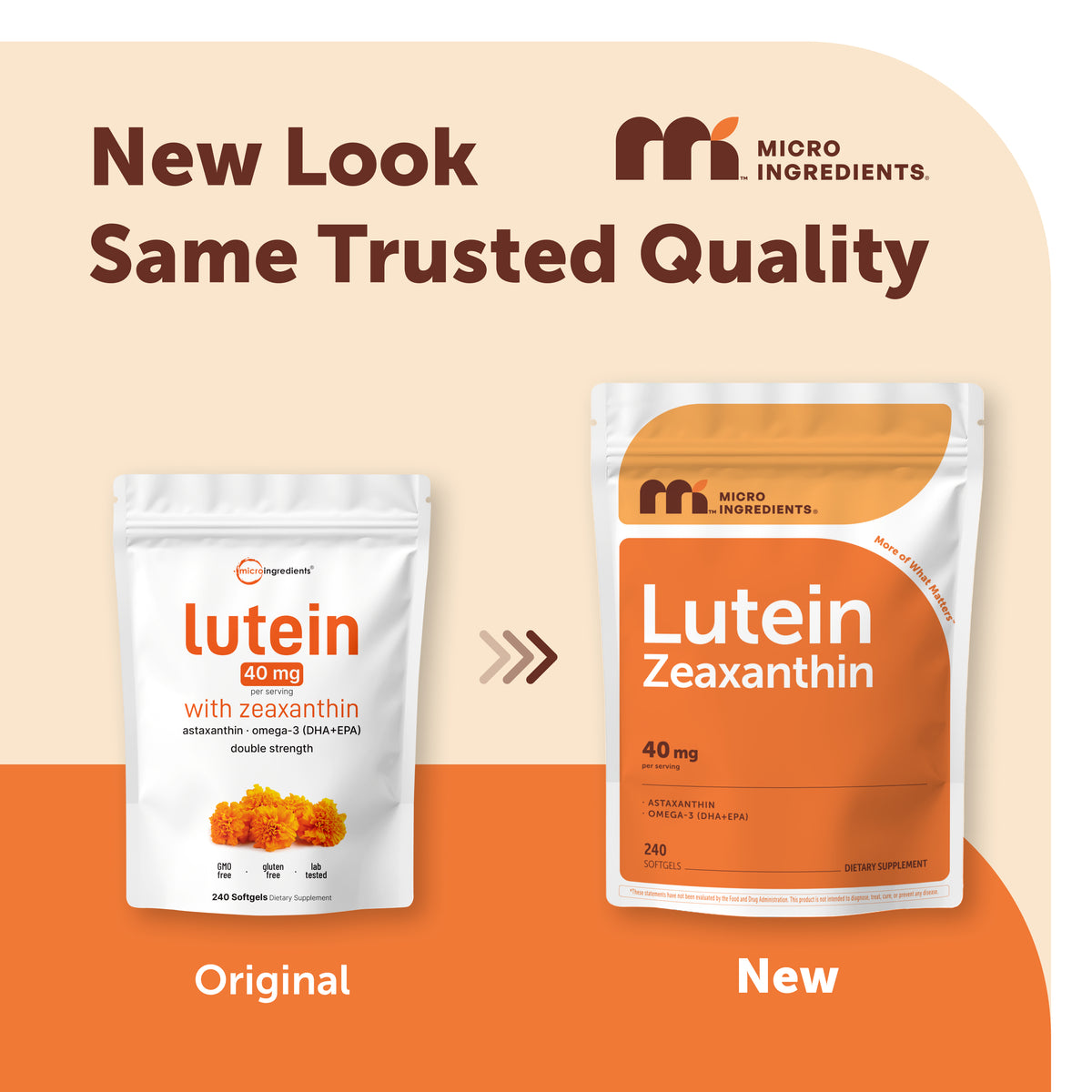Micro Ingredients Lutein & Zeaxanthin Softgels