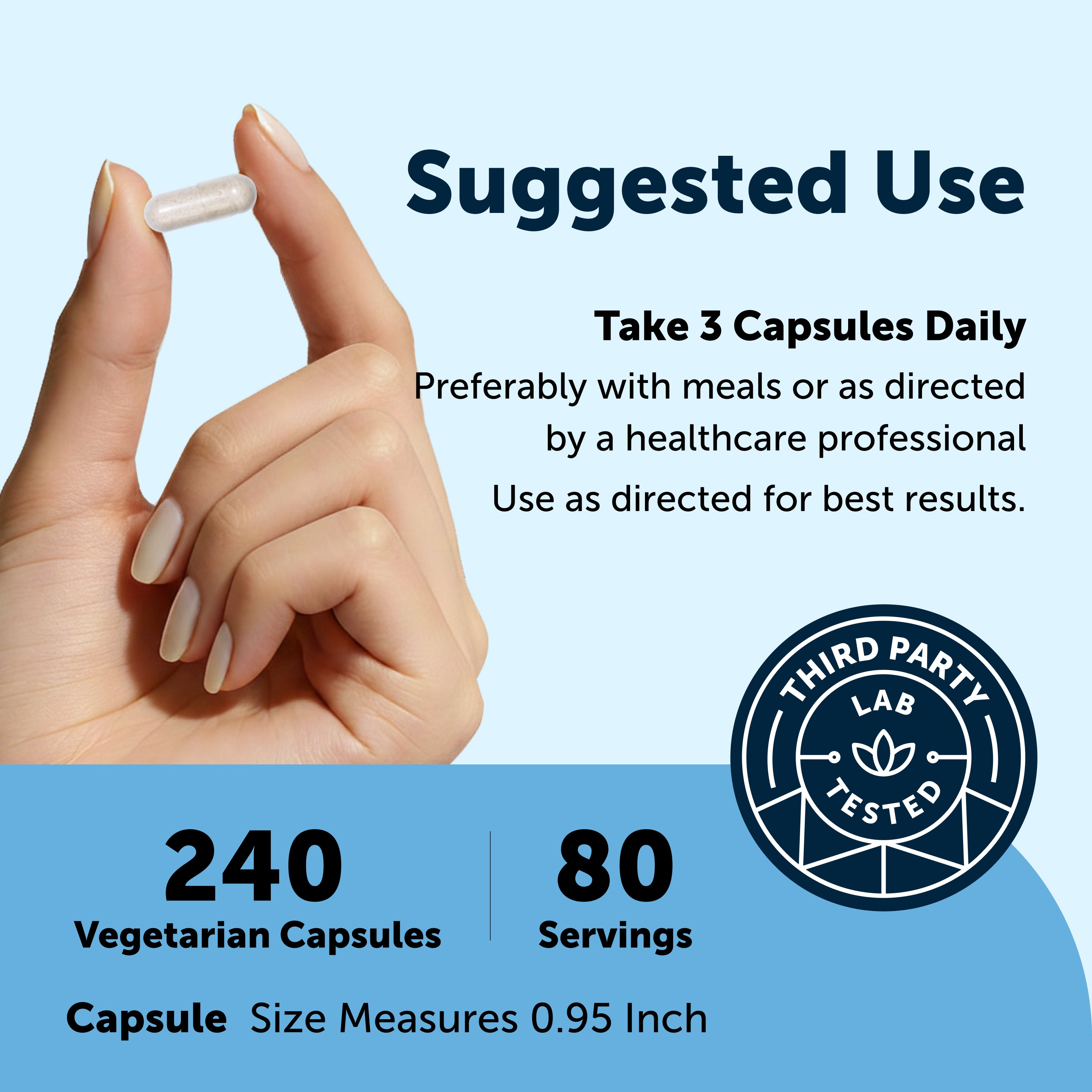 Micro Ingredients Methylated Multivitamin for Men 50+, 240 Veggie Capsules