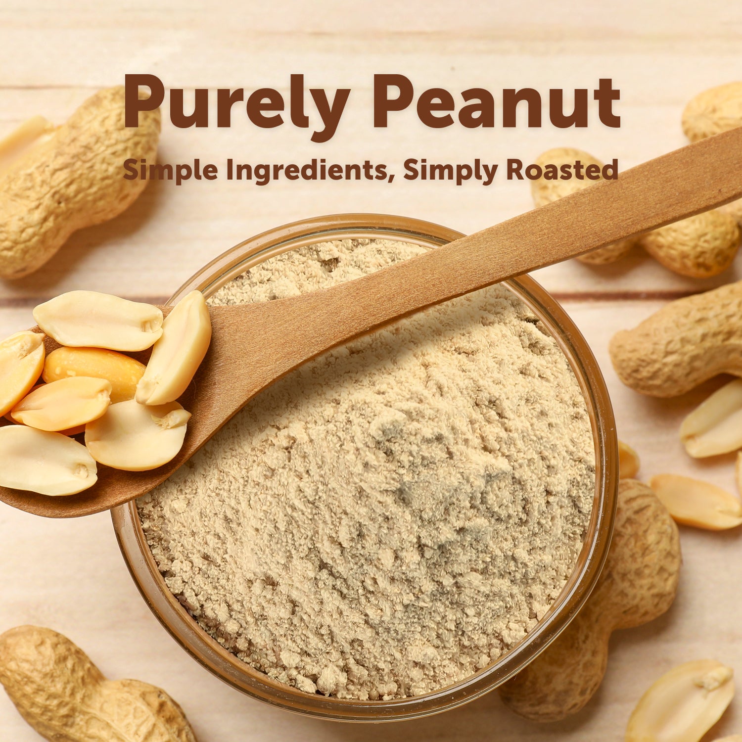 Micro Ingredients Pure Peanut Powder, 4lbs (106 Servings) | 10g Protein & 88% Less Fat