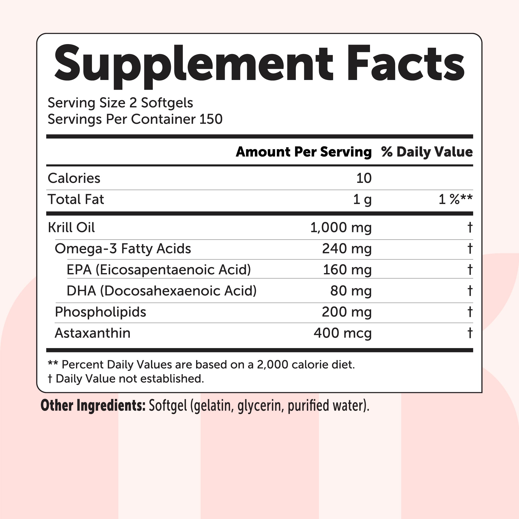 Micro Ingredients Antarctic Krill Oil 1000mg with Omega 3
