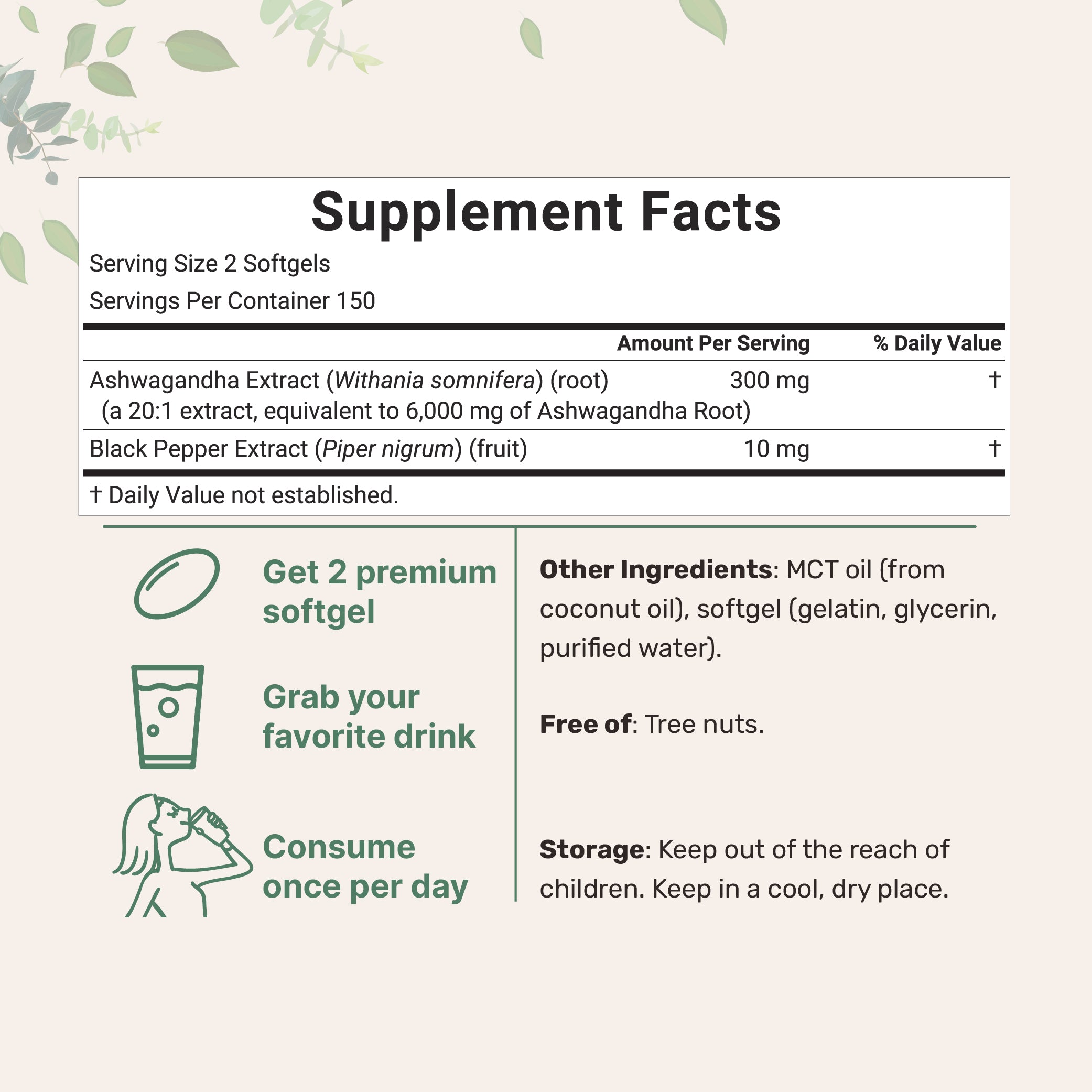 Micro Ingredients Ashwagandha Supplements 6,000mg Per Serving