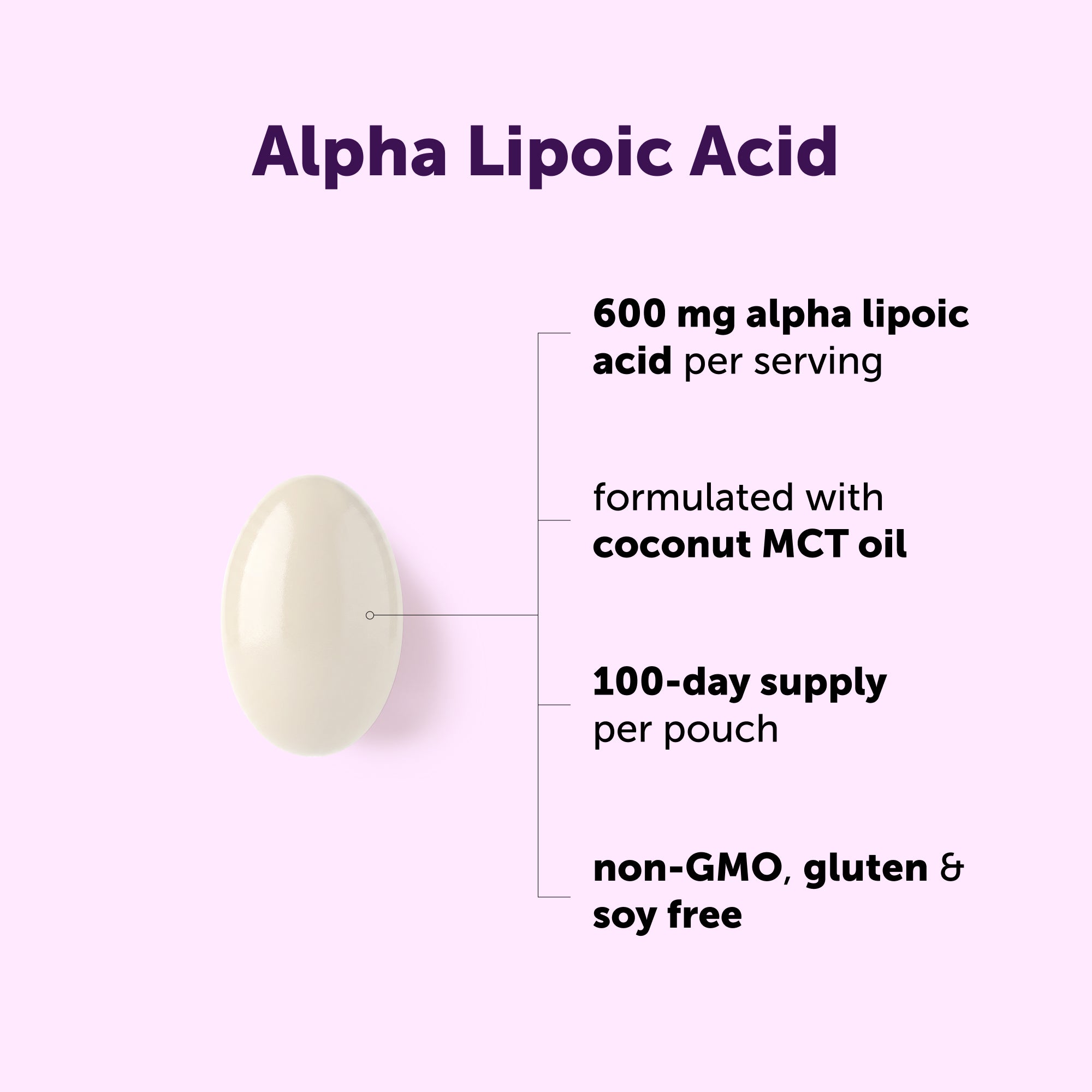 Micro Ingredients Alpha Lipoic Acid 600mg, 300 Softgels