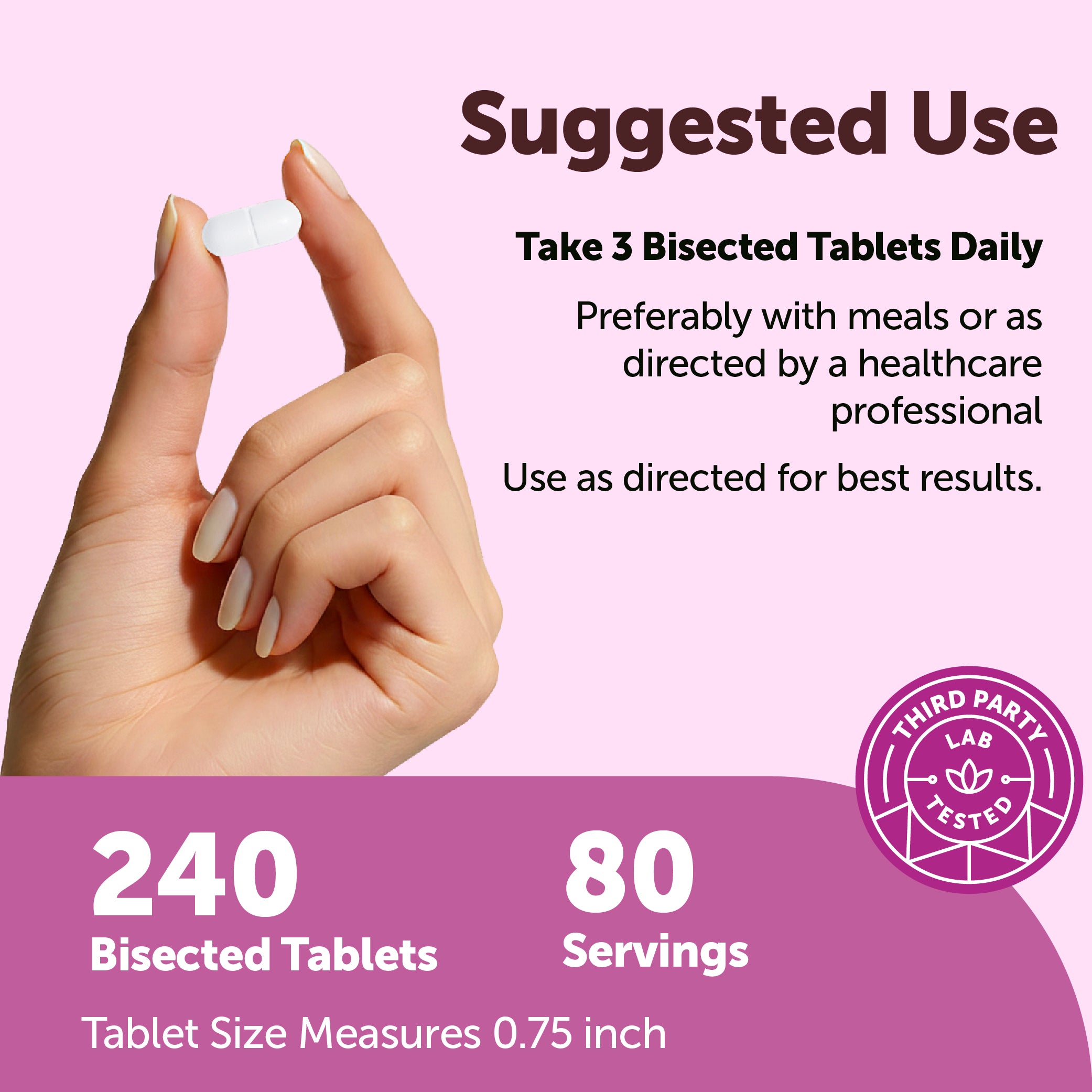 Micro Ingredients Calcium for Women 1200mg 9-in-1 Complex, 240 Bisected Tablets
