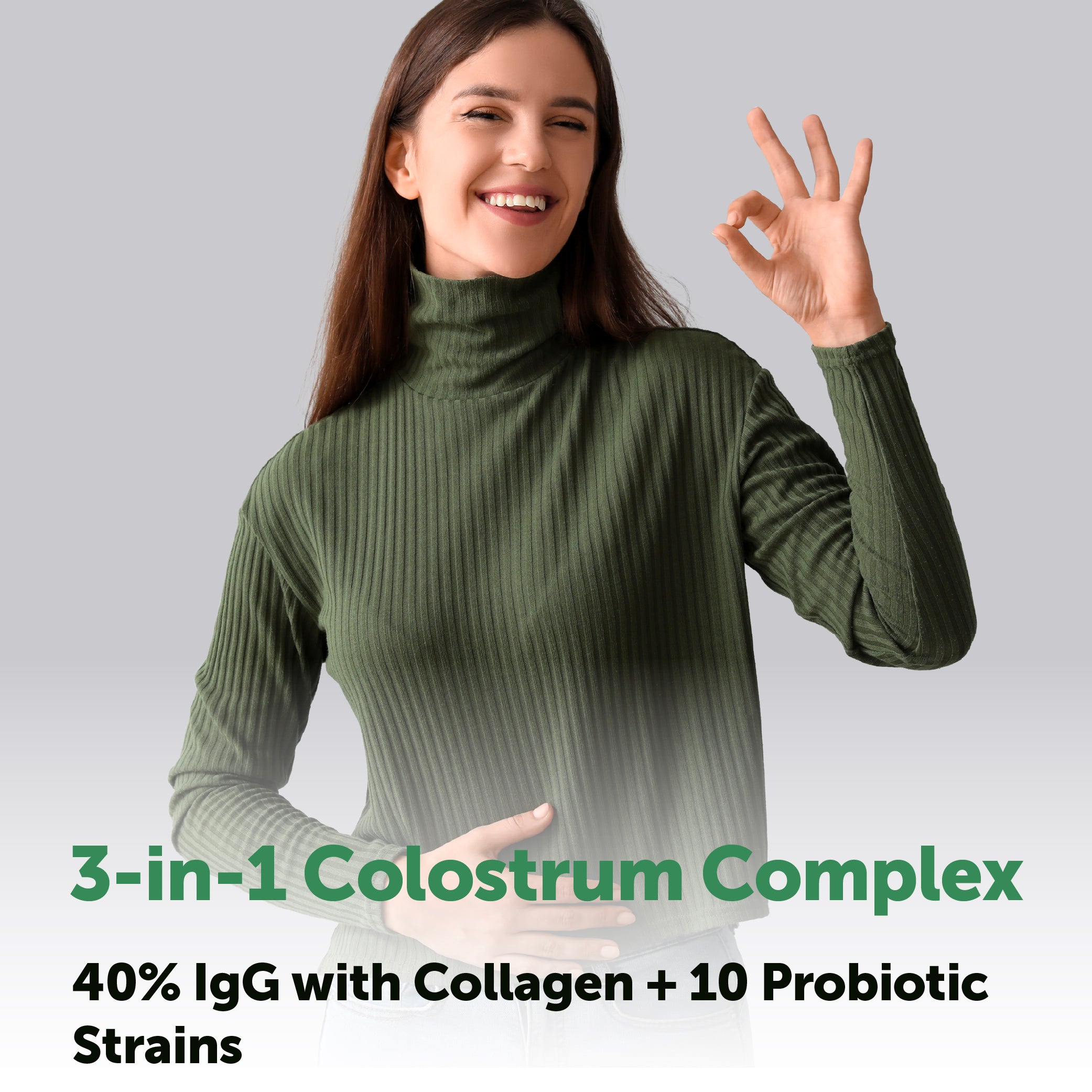 Micro Ingredients Colostrum 1000mg with Collagen & Probiotics, 240 Capsules