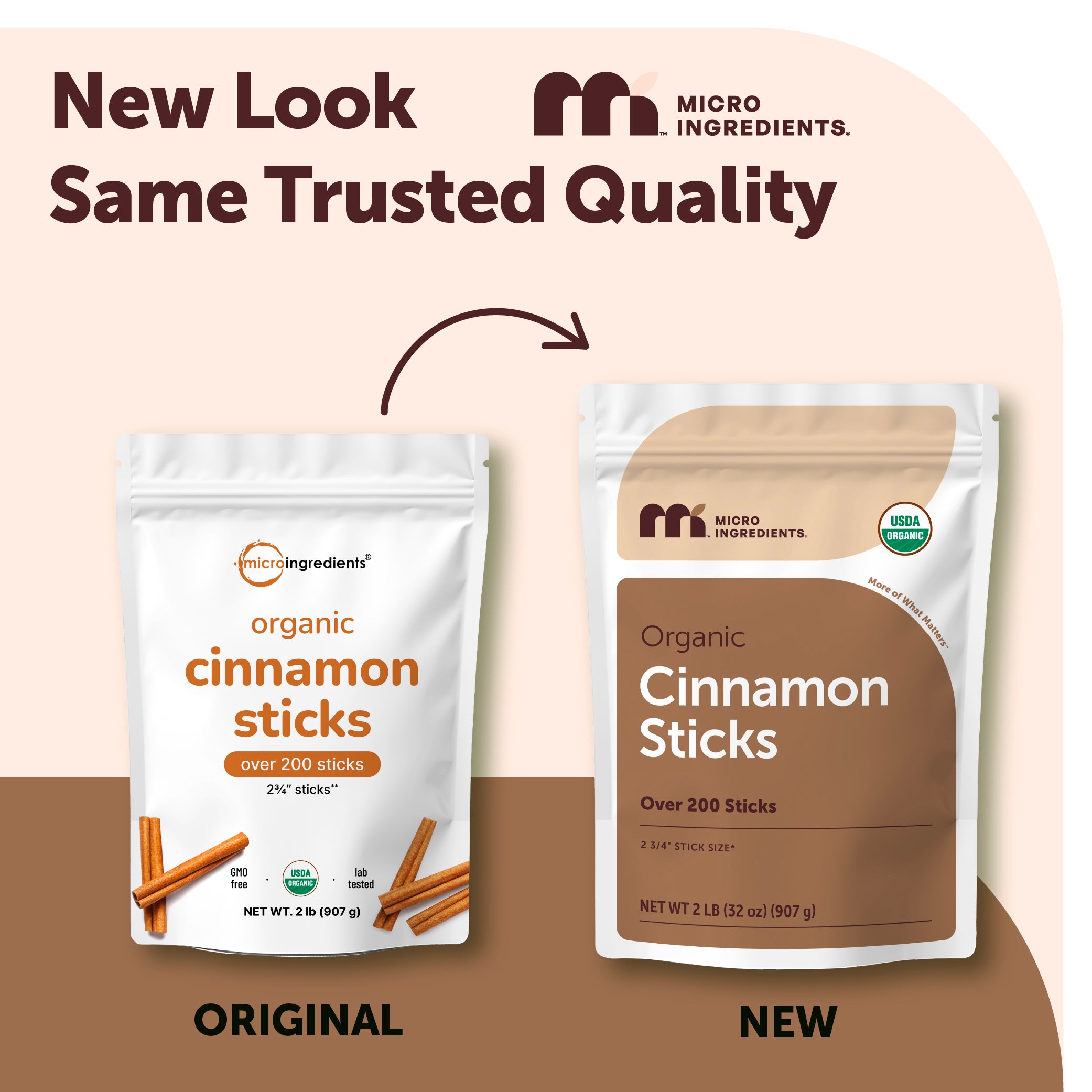 Micro Ingredients Organic Whole Cinnamon Sticks, 2LB