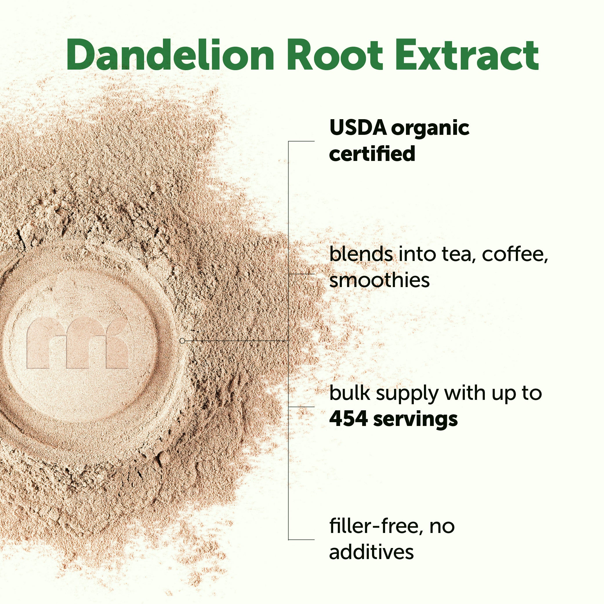 Micro Ingredients Organic Dandelion Root Extract Powder