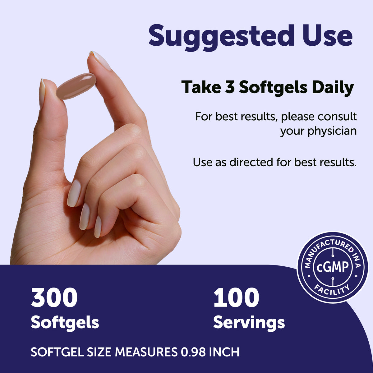 Micro Ingredients GABA 750mg Complex with MCT Oil, 300 Softgels