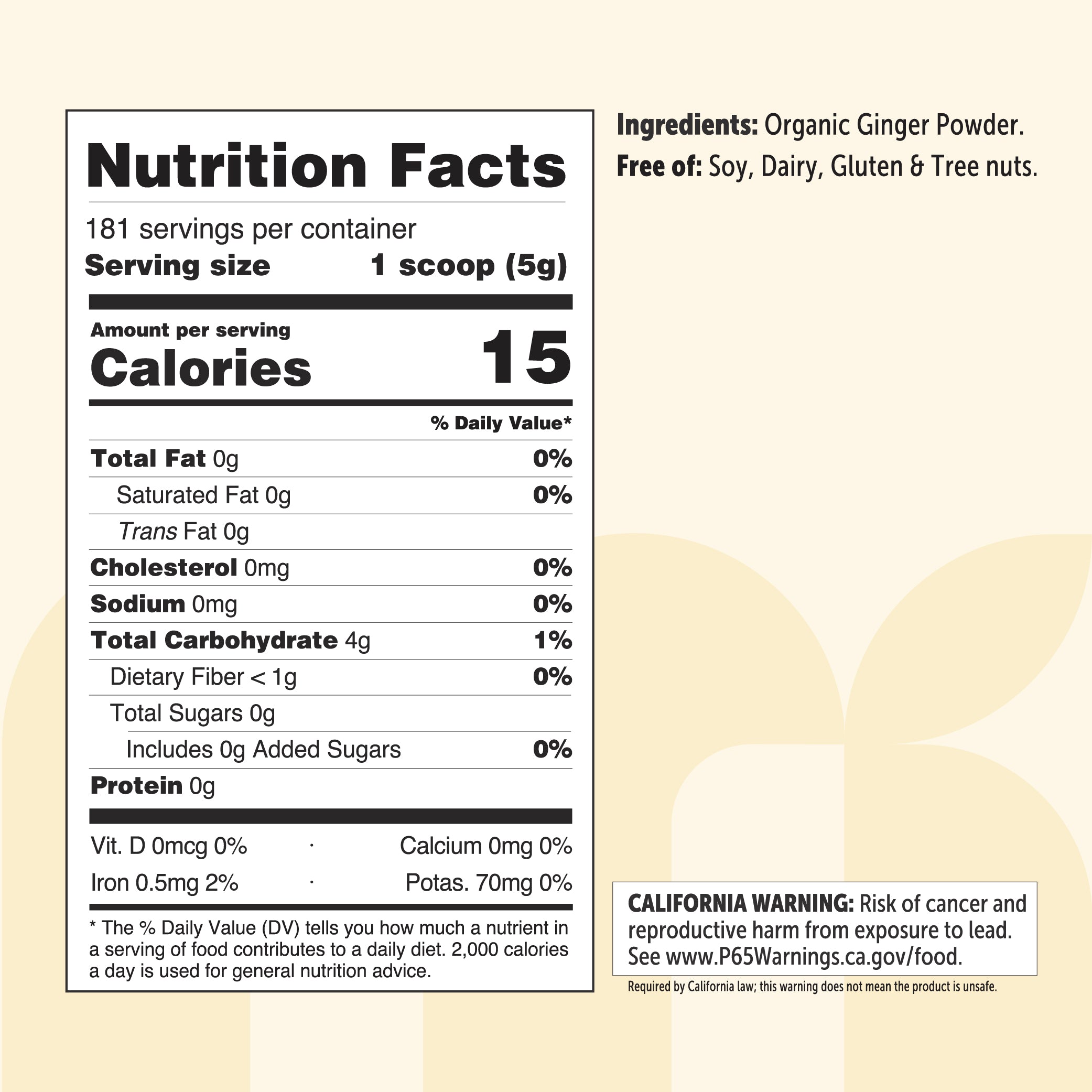 Micro Ingredients Organic Ginger Powder, 2lb