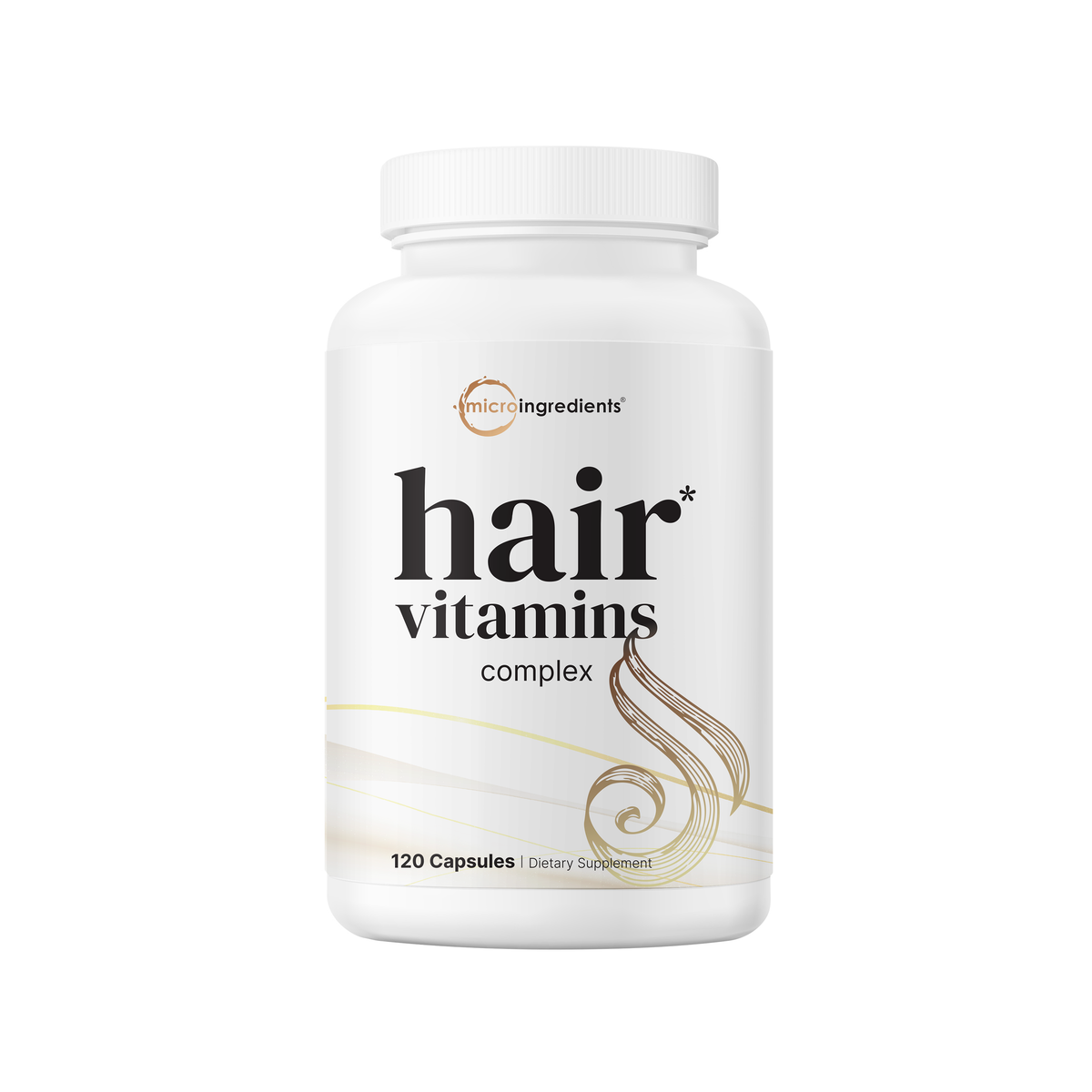 Micro Ingredients Hair Vitamins Complex, 120 Capsules