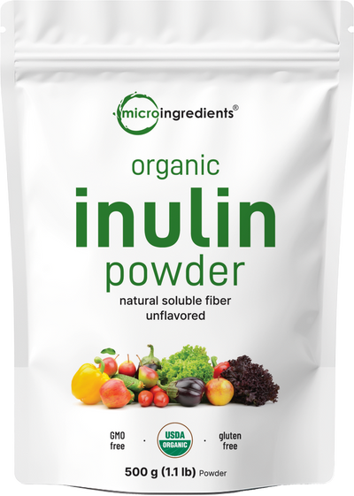 Micro Ingredients Organic Inulin Powder 500g (1.1lb)